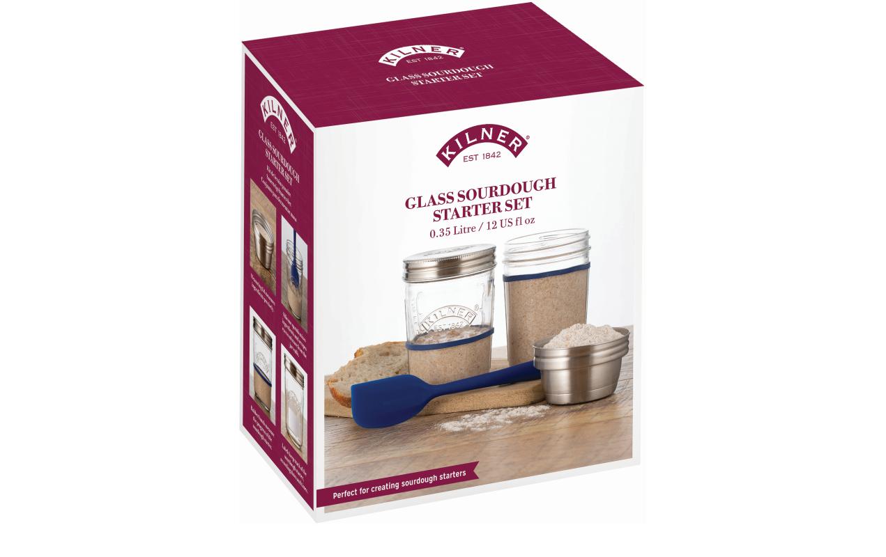 Kilner Sauerteigglas Starter-Set 350 ml, 2 Stück