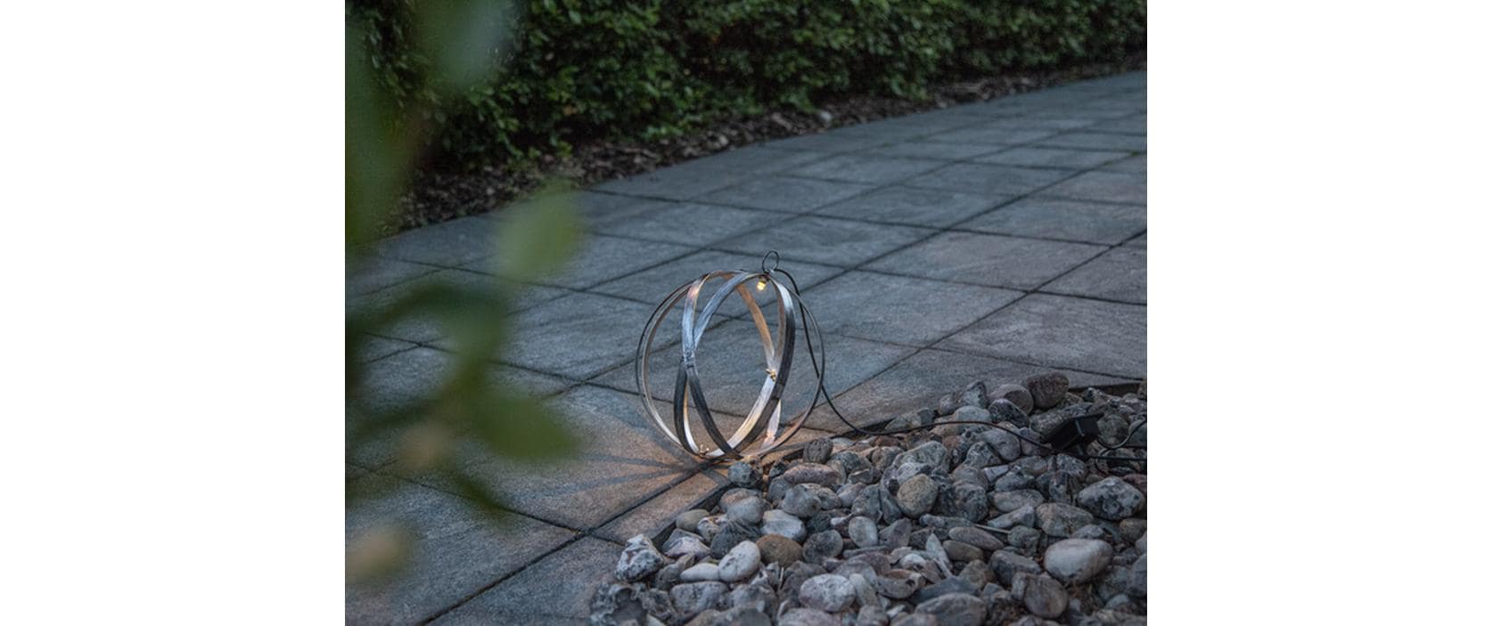 Star Trading Gartenlicht Solar Astri, Ø 25 cm, Silber