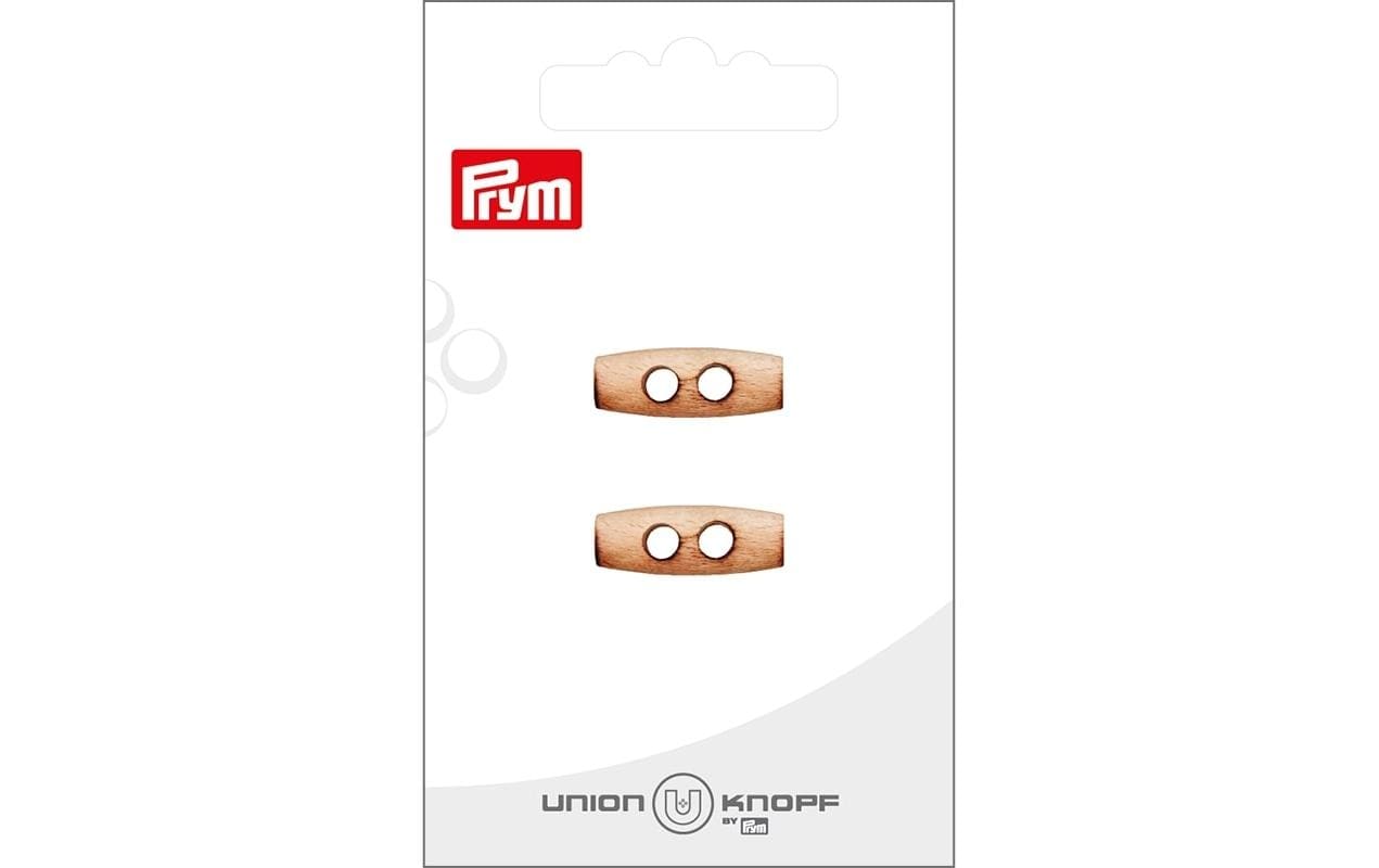 Prym Union Knopf Knöpfe 2-Loch 20 mm, 2 Stück, Crème