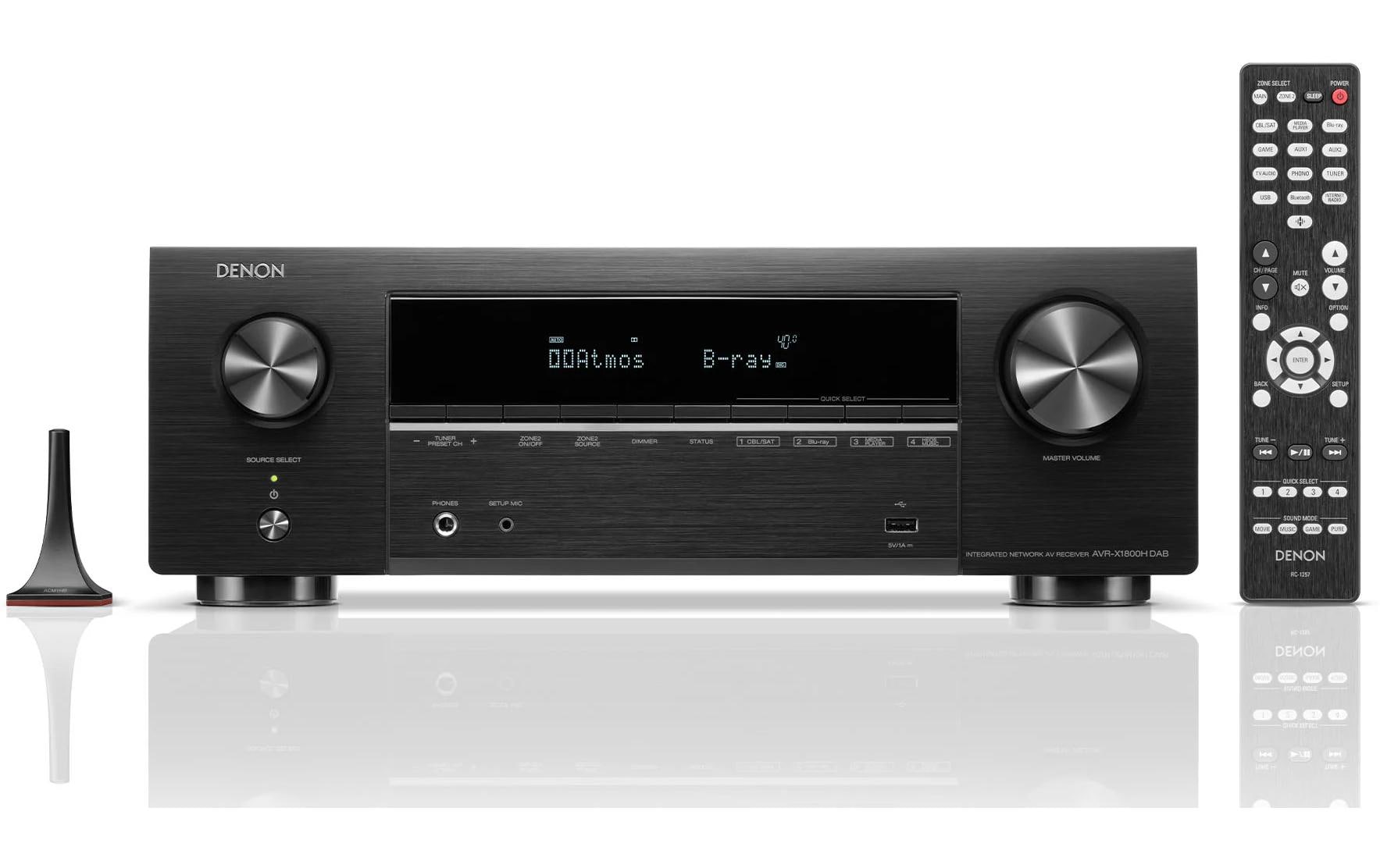 Denon AV-Receiver AVR-X1800H DAB Schwarz