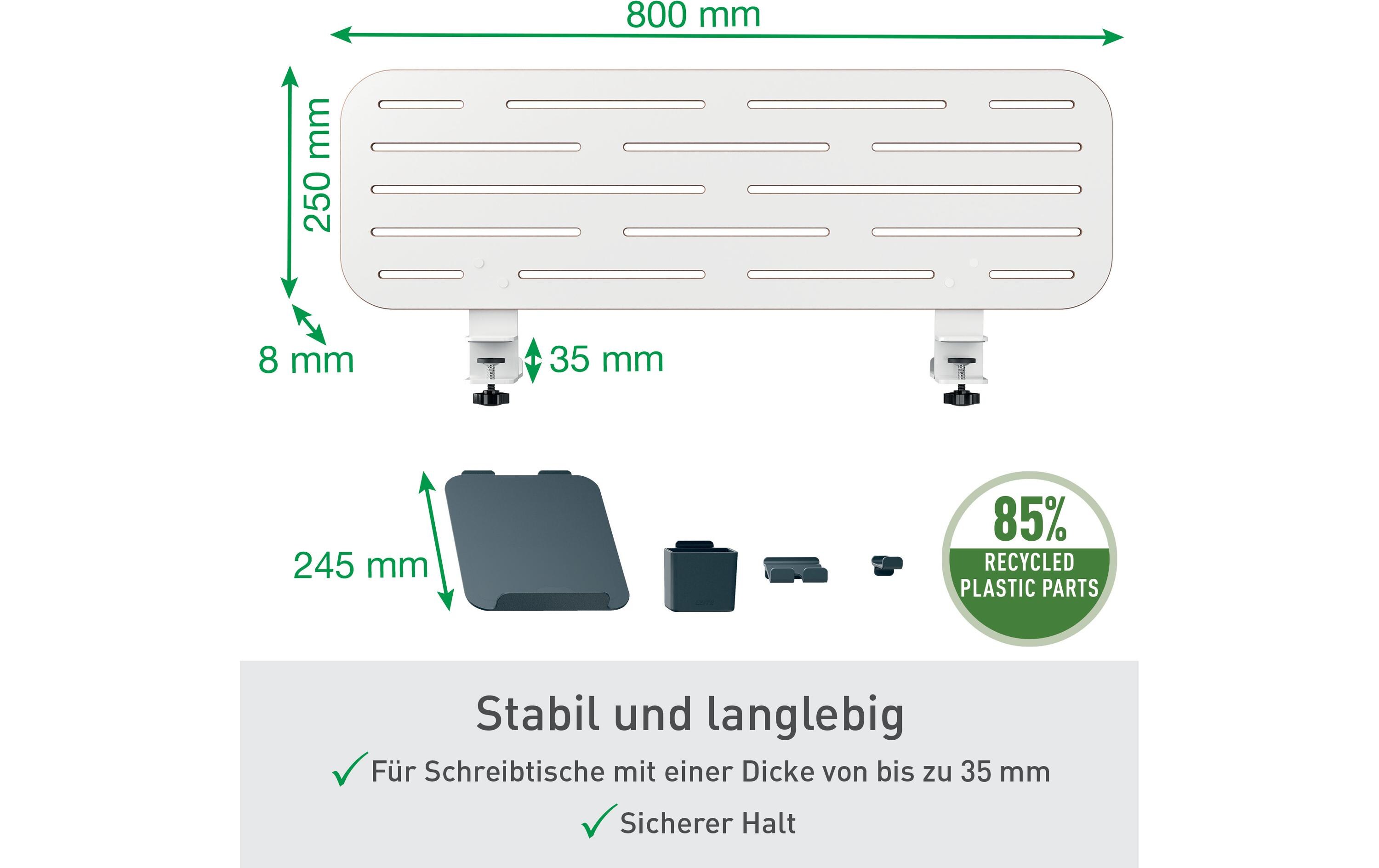 Leitz Stiftehalter Ergo Schreibtisch-Organizer Gross, Weiss