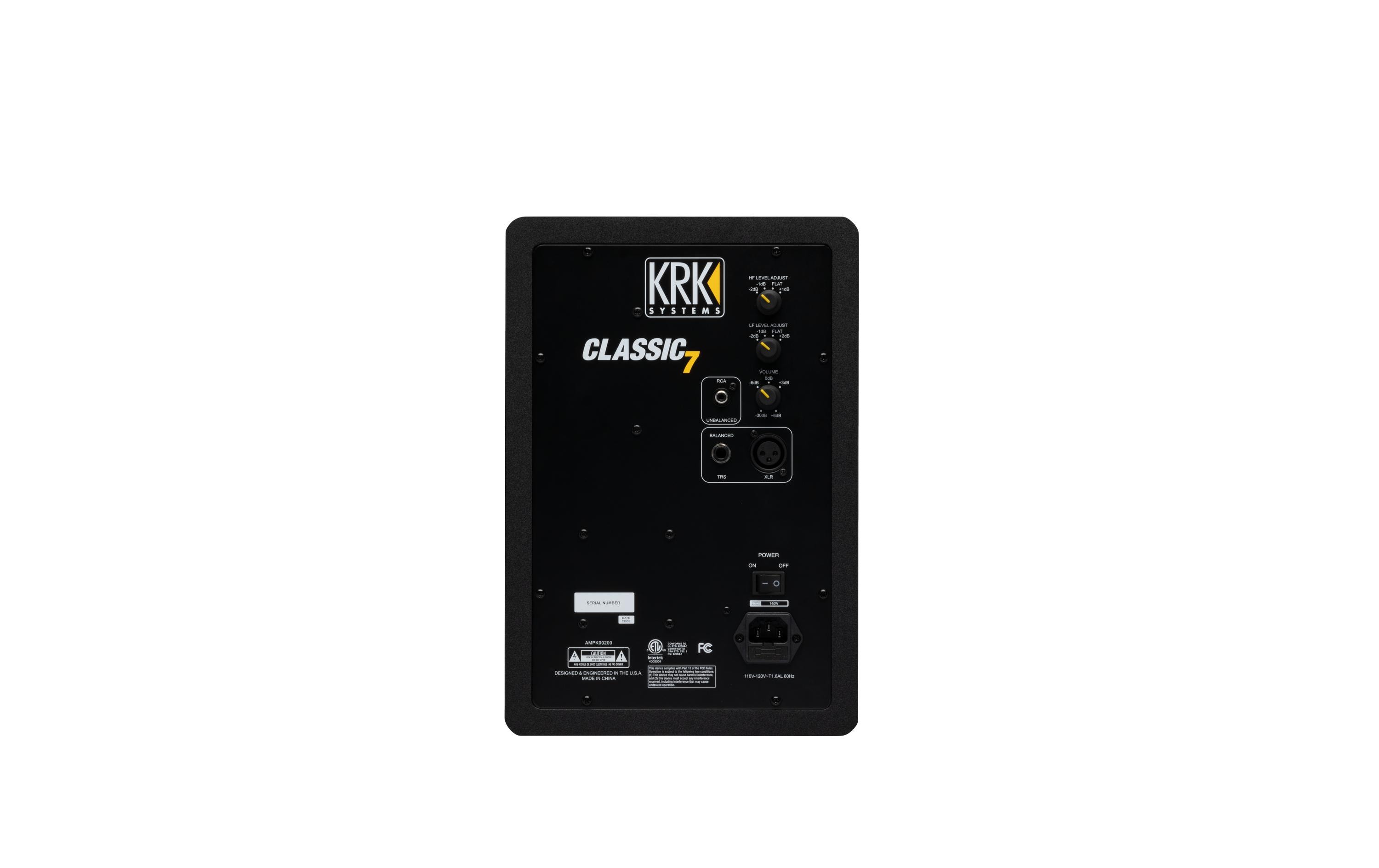 KRK Studiomonitor ROKIT 7 G3 Classic Edition Schwarz