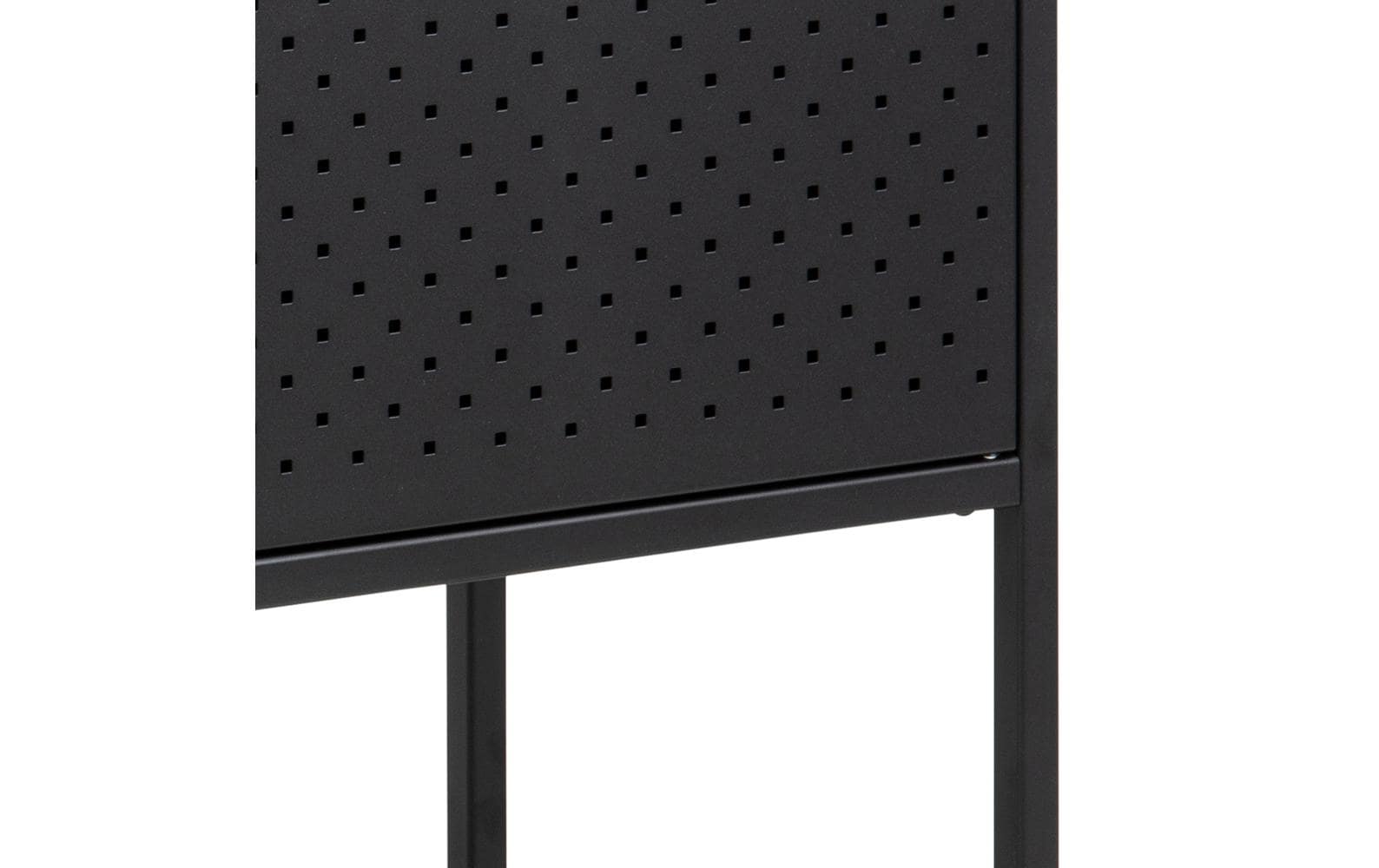 AC Design Kommode Newton 82 x 40 x 80 cm, Schwarz