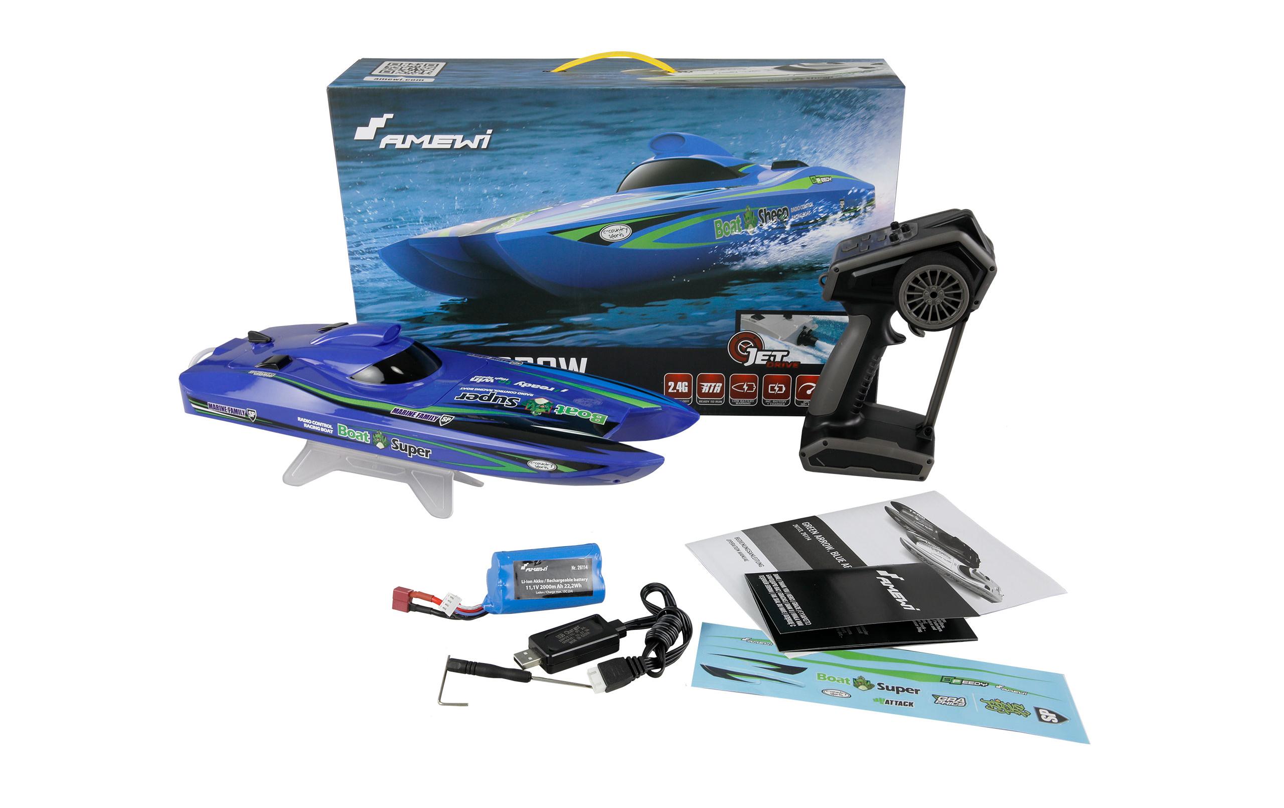 Amewi Katamaran Jetboot Blue Arrow Brushless 400 mm RTR