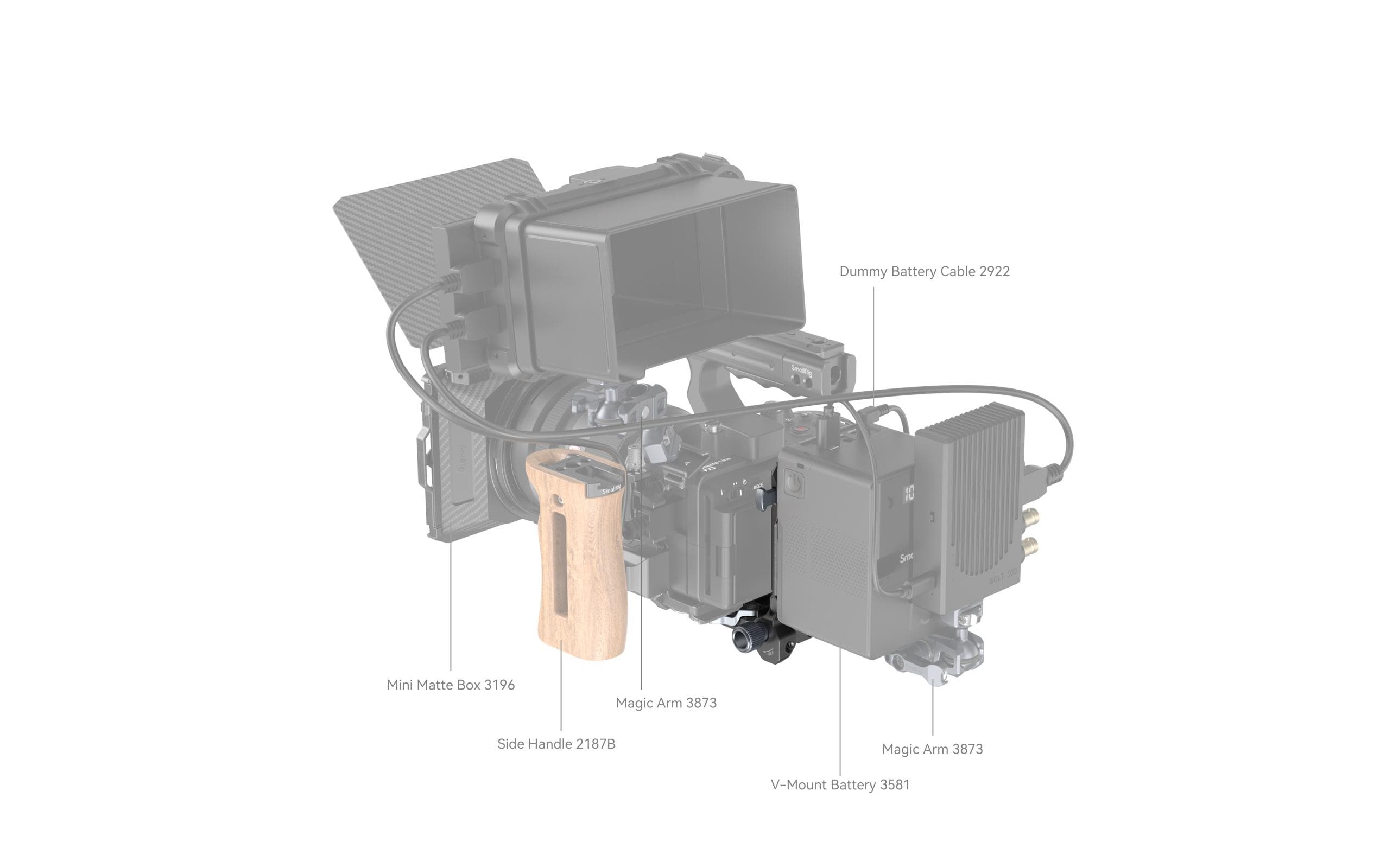 Smallrig V-Mount-Akkuplatte Compact Mounting System