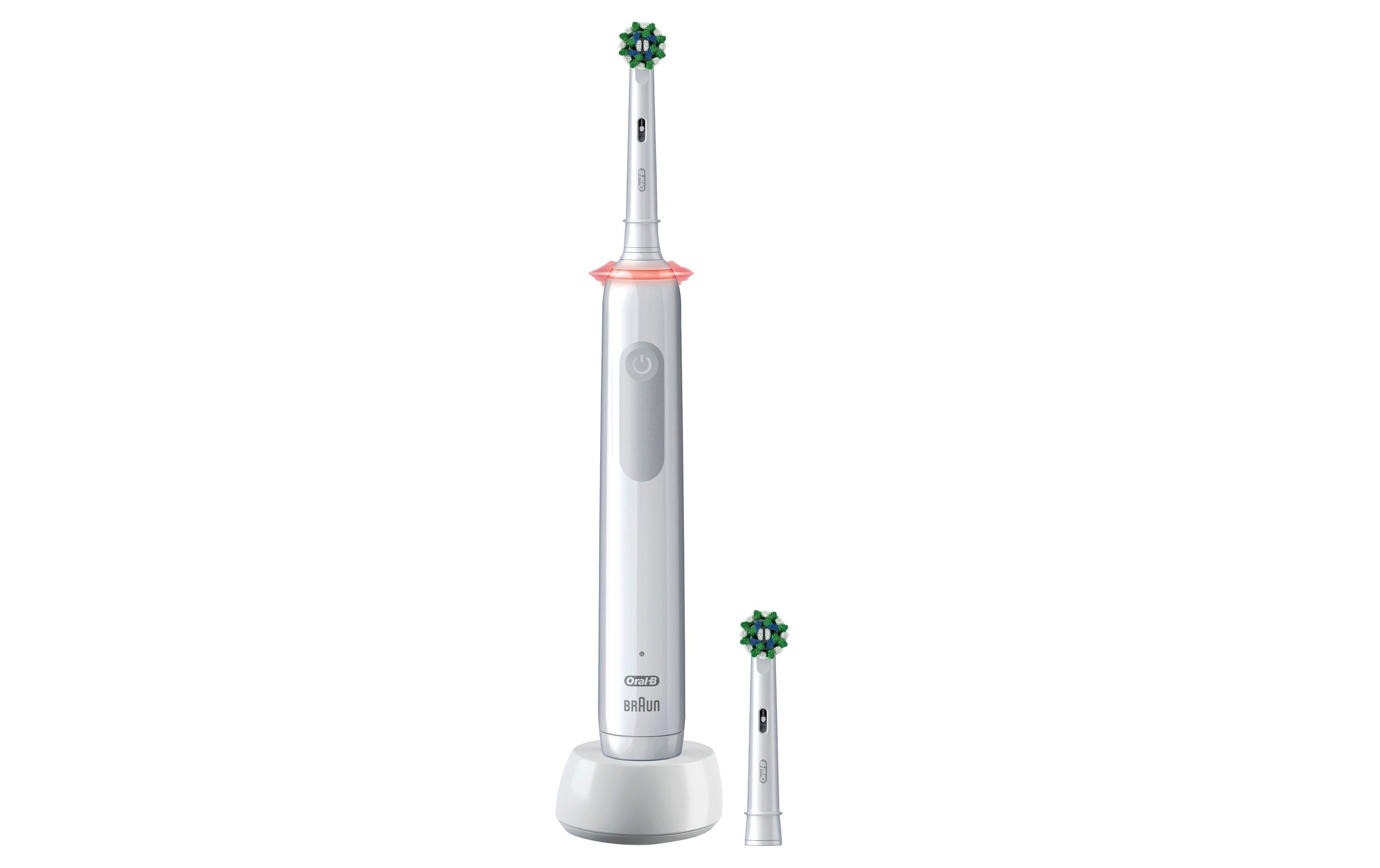 Oral-B Rotationszahnbürste Pro 3 3000 Cross Action, Weiss