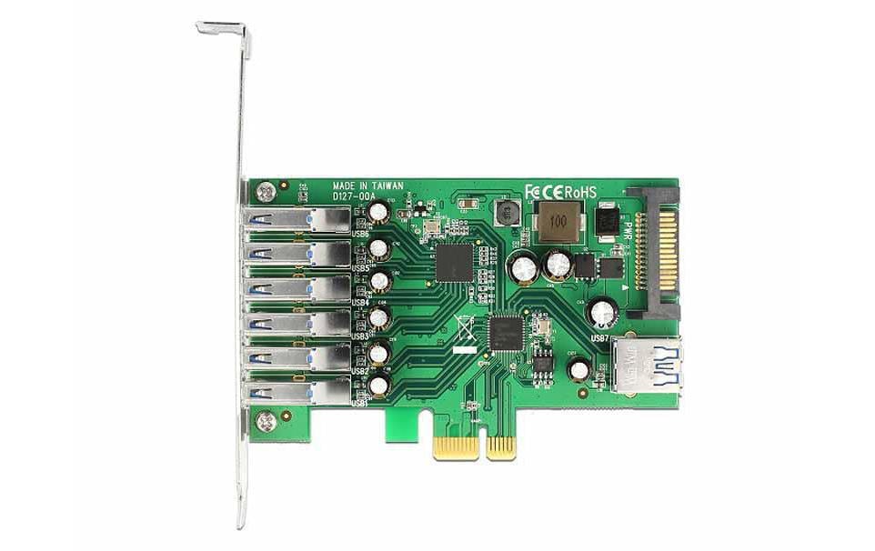 Delock PCI-Express-Karte 89377 USB 3.0 - 6x extern + 1x intern