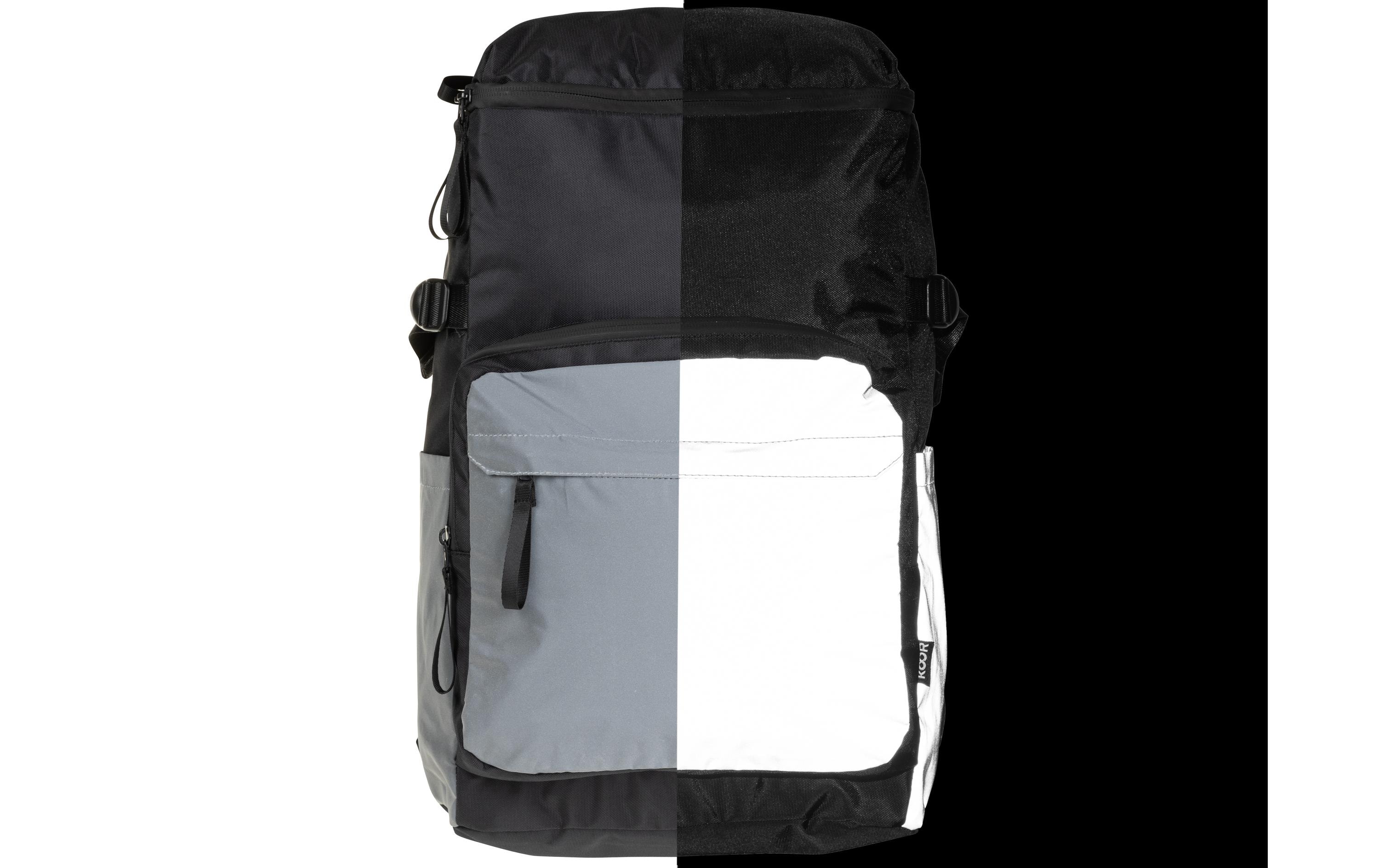 KOOR Rucksack Veedi Reflective 30 l, Schwarz