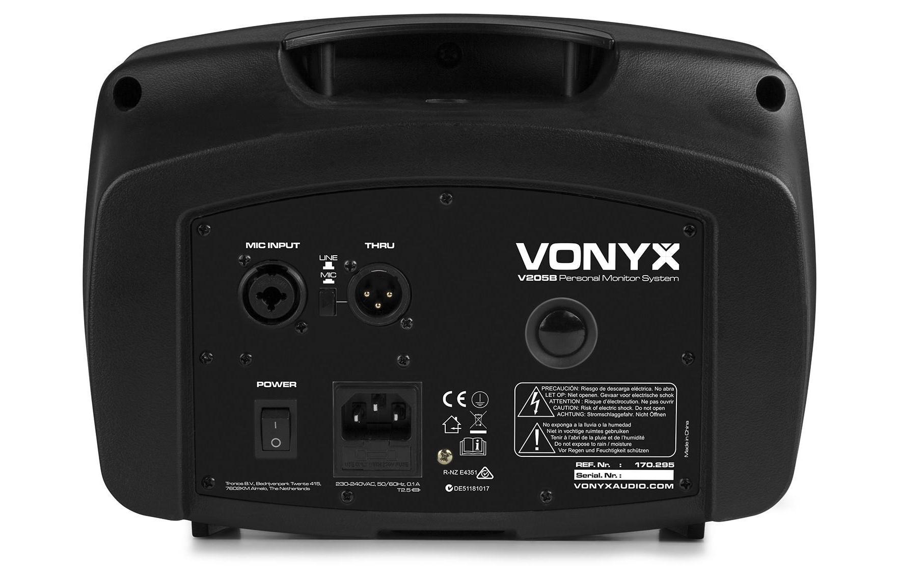 Vonyx PA-System V205B Personal Monitor mit BT / USB