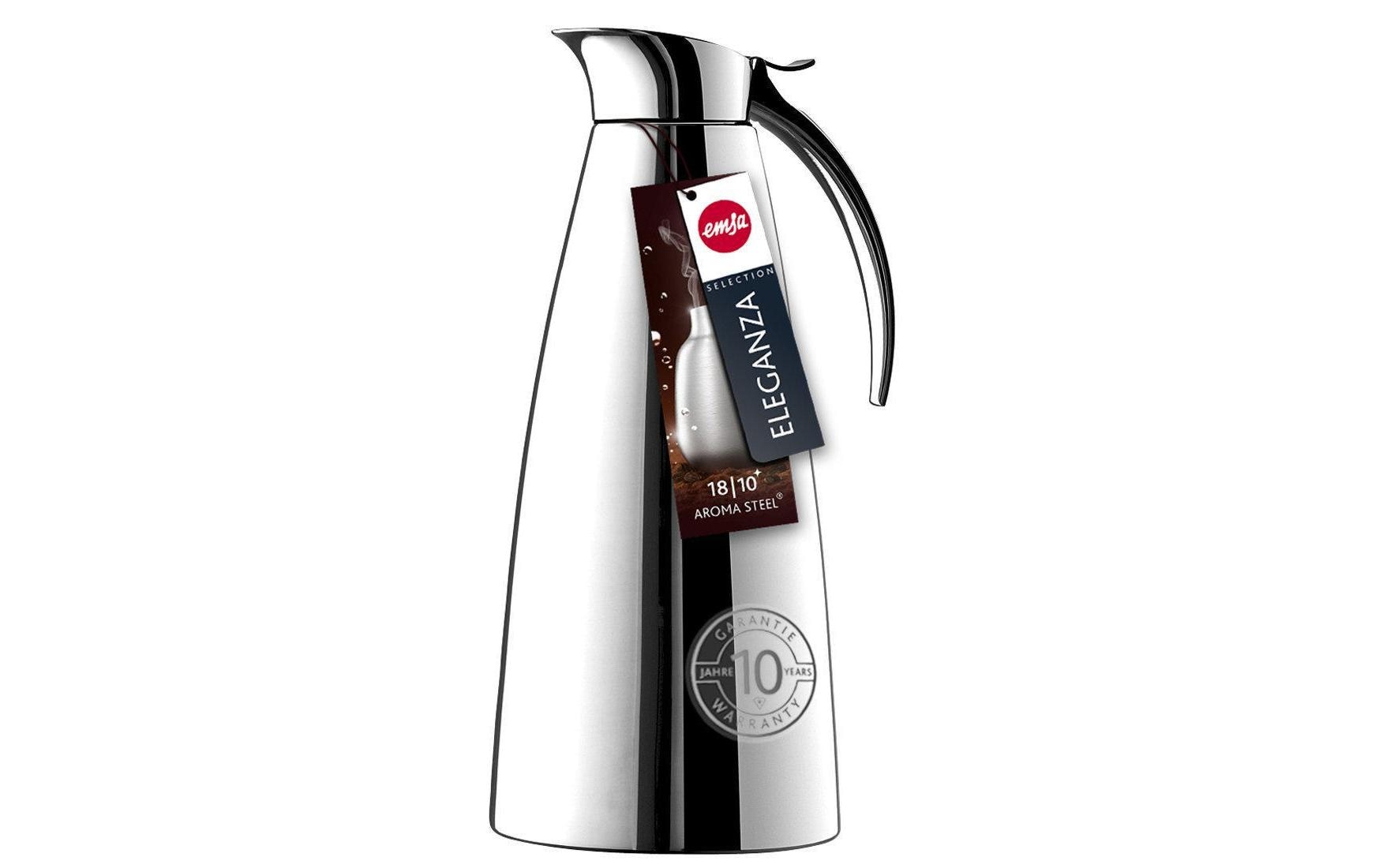 Emsa Thermoskanne Eleganza 1000 ml, Silber