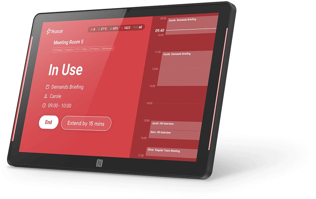 Yeastar Touch Panel Workplace Room Display DS7510-868 10.1