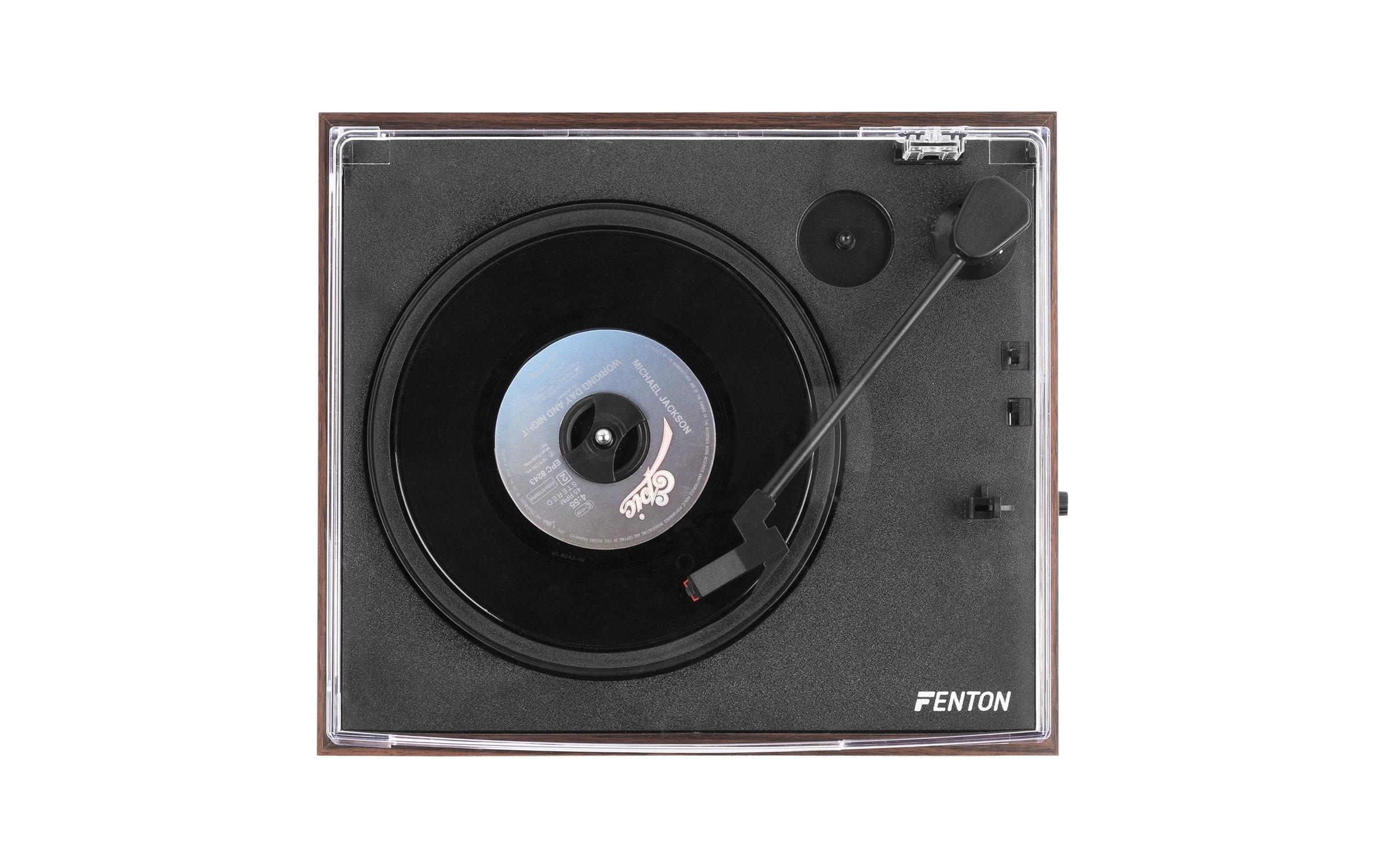 Fenton Plattenspieler mit Bluetooth RP170D Braun