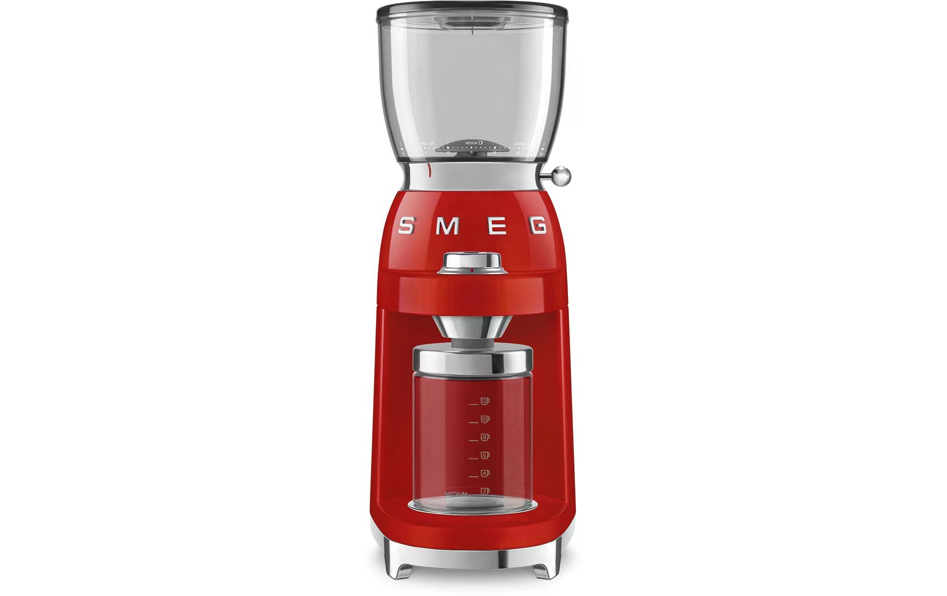 SMEG Kaffeemühle 50's Style CGF11RDEU Rot