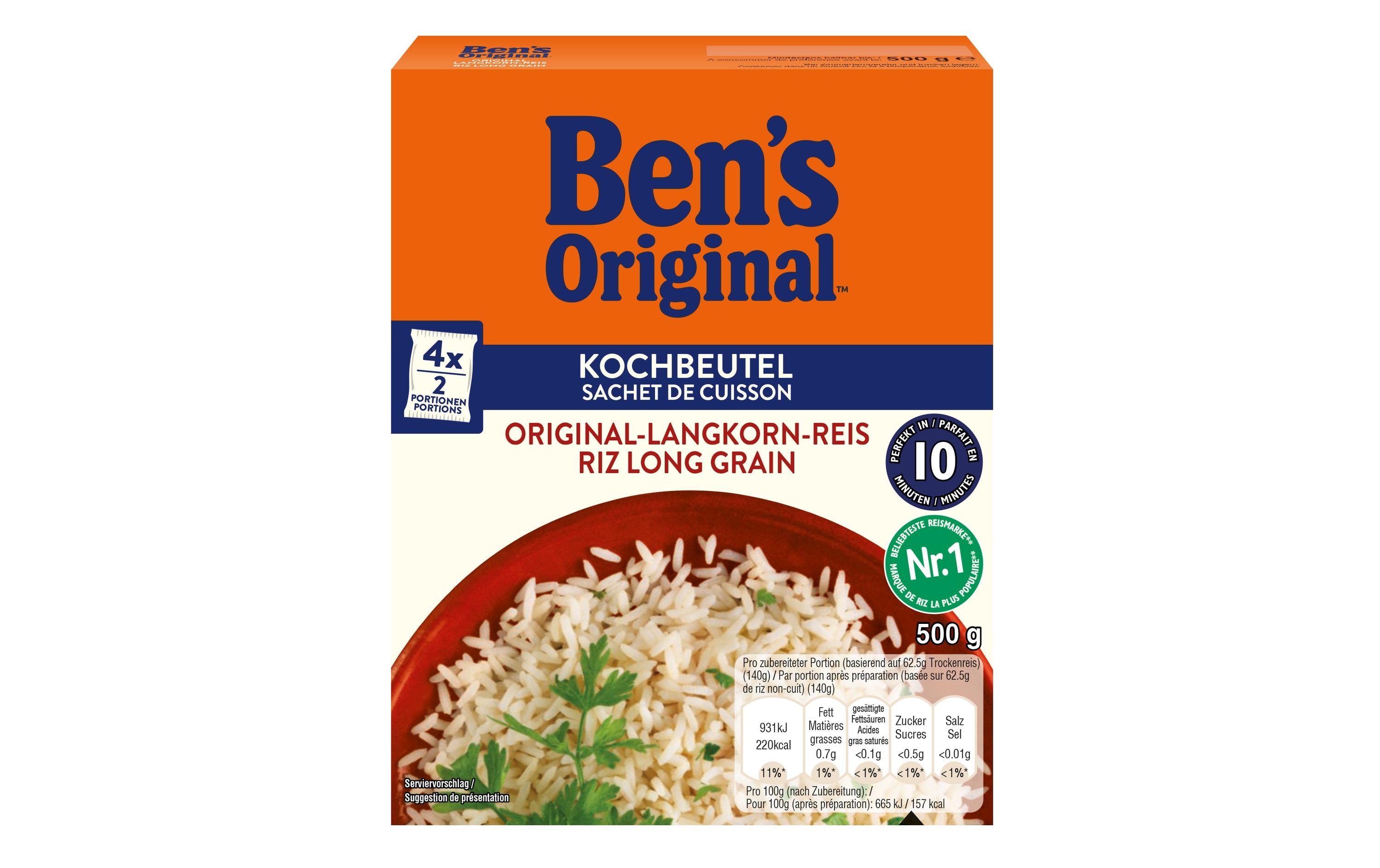 Ben's Original Reis Langkorn Duo-Pack 2 x 500 g