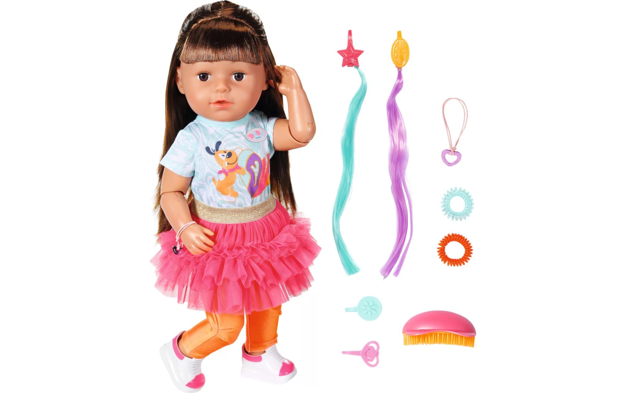 Baby Born Puppe Sister Play & Style 43 cm brunette