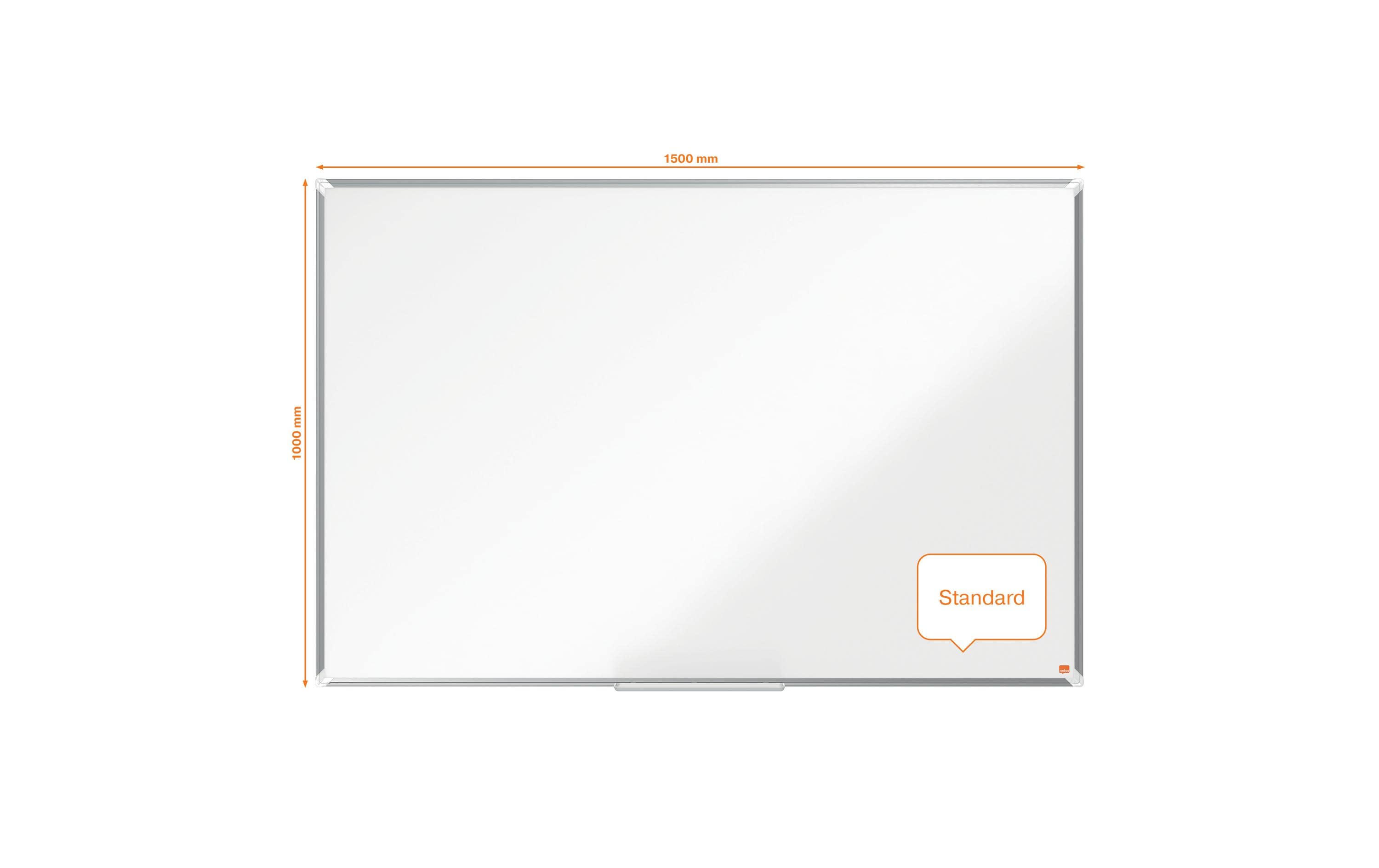 Nobo Premium Plus Whiteboard Stahl 100 x 150 cm, magnethaftend