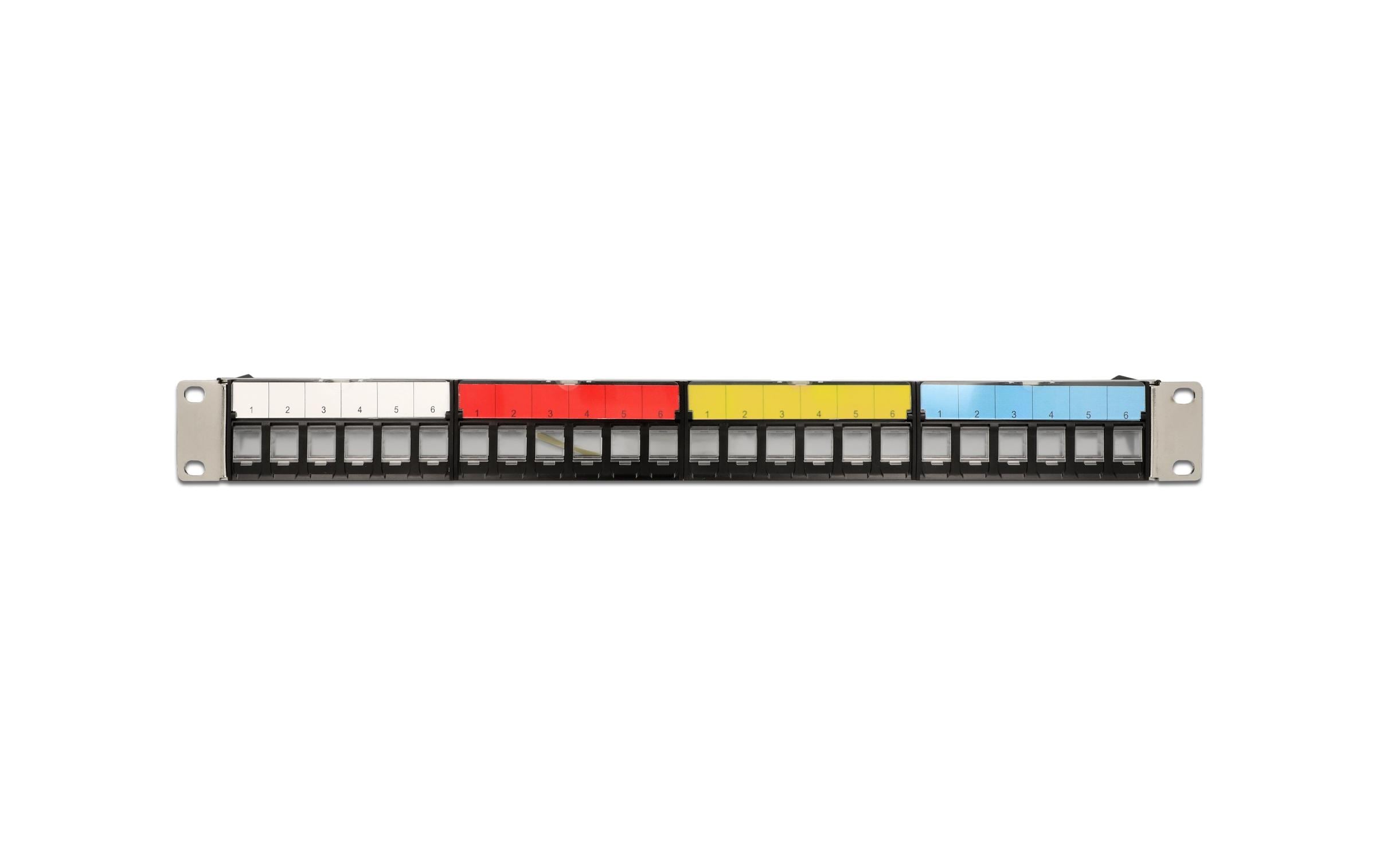 Delock Patchpanel Keystone 24 Port 1 HE 19 Rack