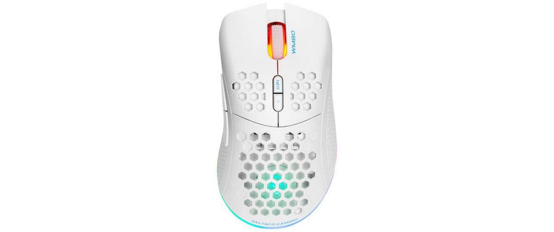 DELTACO Gaming-Maus WM80 RGB Weiss