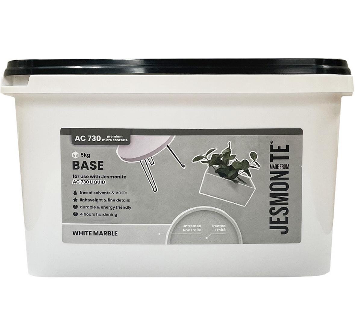 Jesmonite Modelliermasse Zementbasis Pulver 5 kg, White Marble