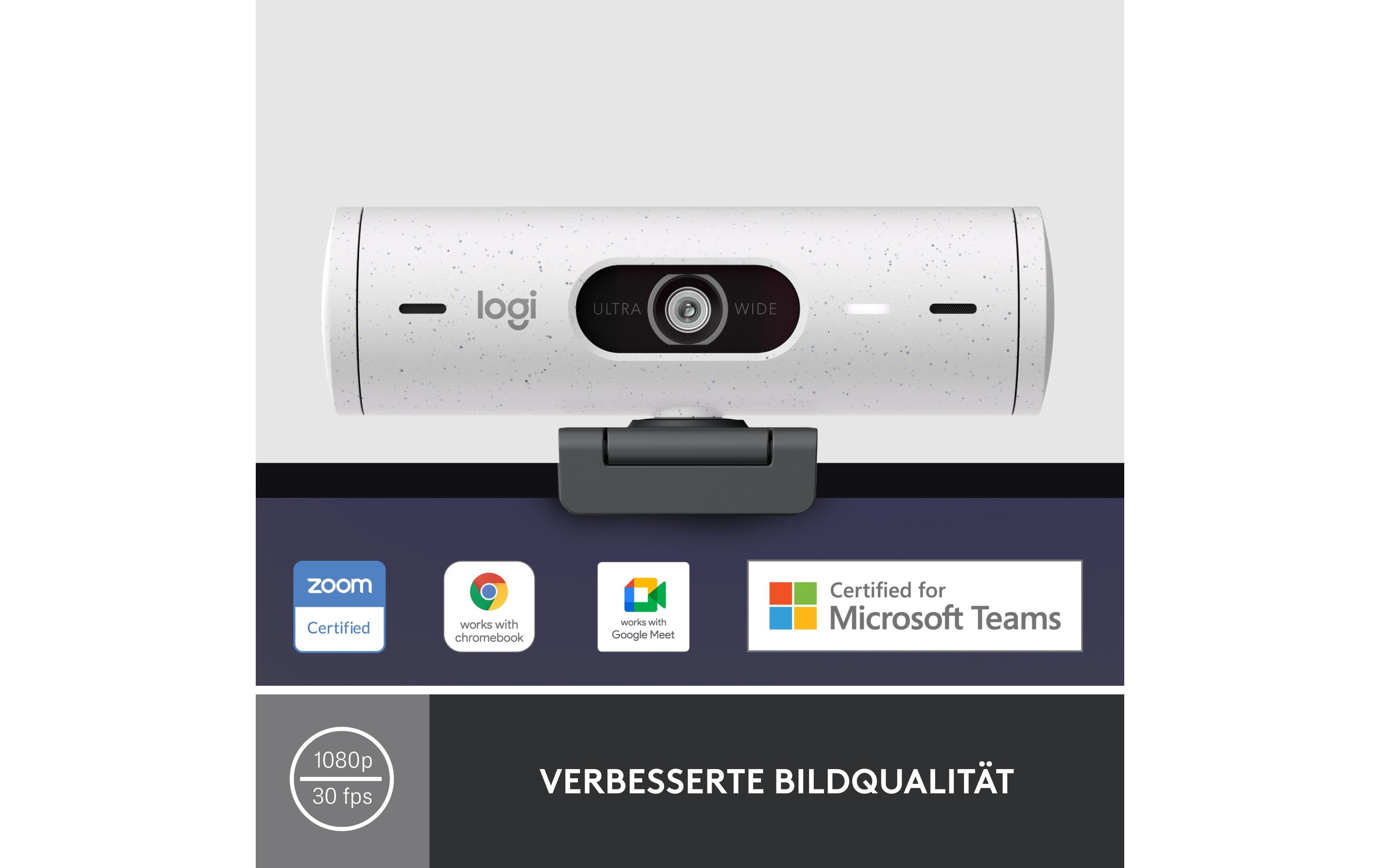 Logitech Webcam Brio 500 Weiss