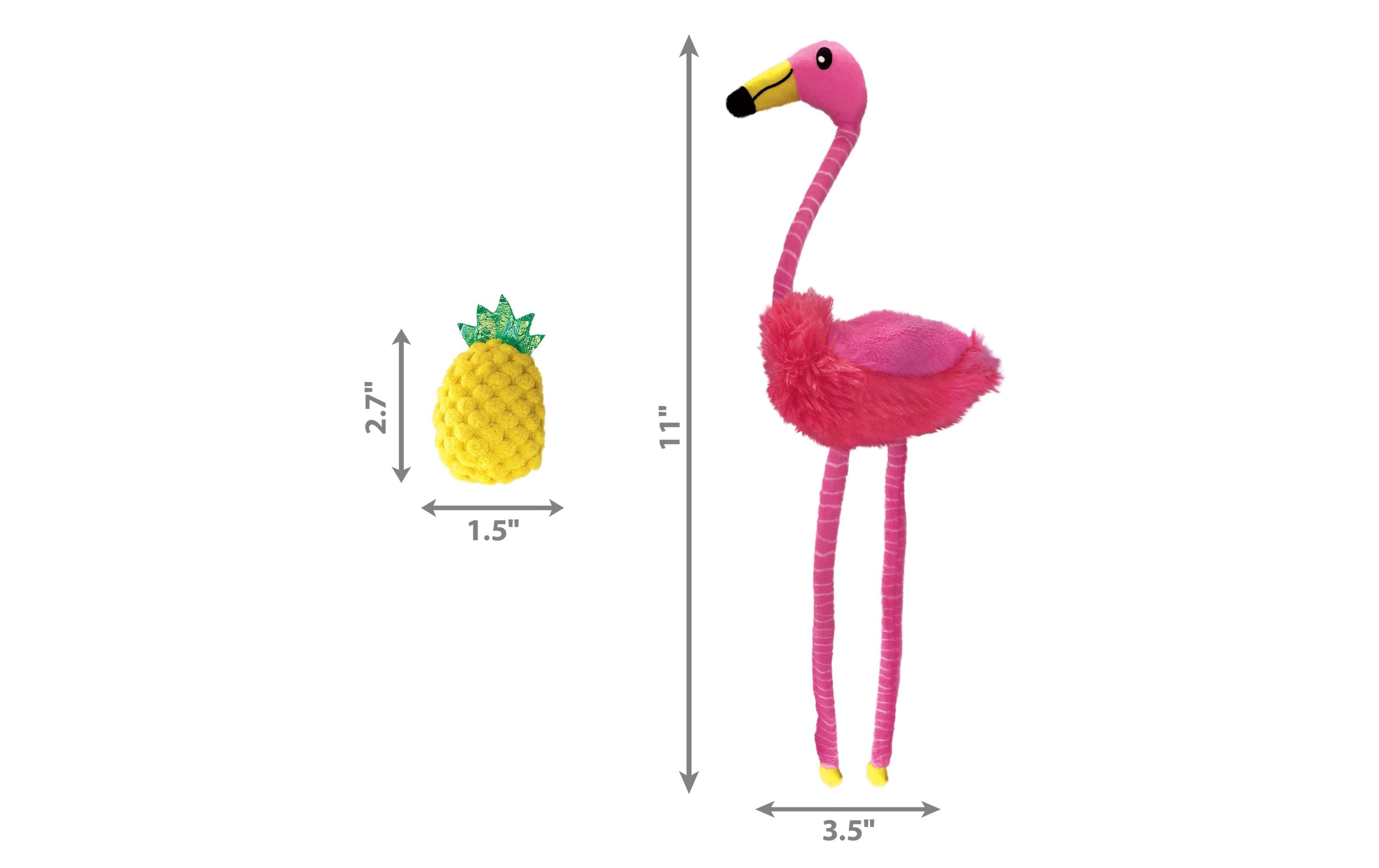 Kong Cat Tropics Flamingo 2-PK, 29.2 x 3.2 x 14 cm