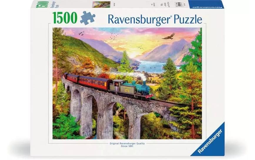 Ravensburger Puzzle Zugfahrt im Herbst 1500 Teile