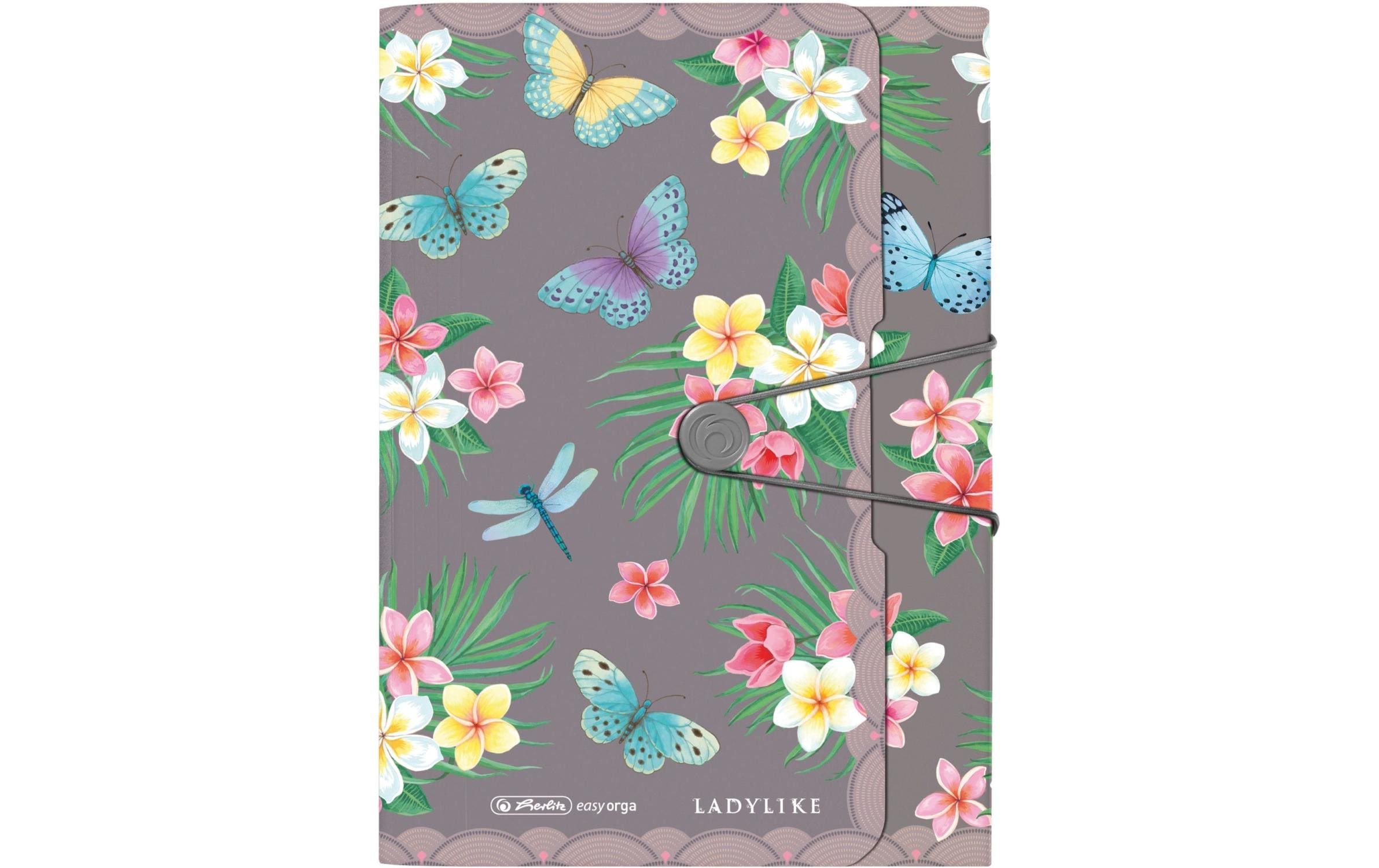 Herlitz Fächermappe Ladylike Butterflies A4, 12 dehnbare Fächer