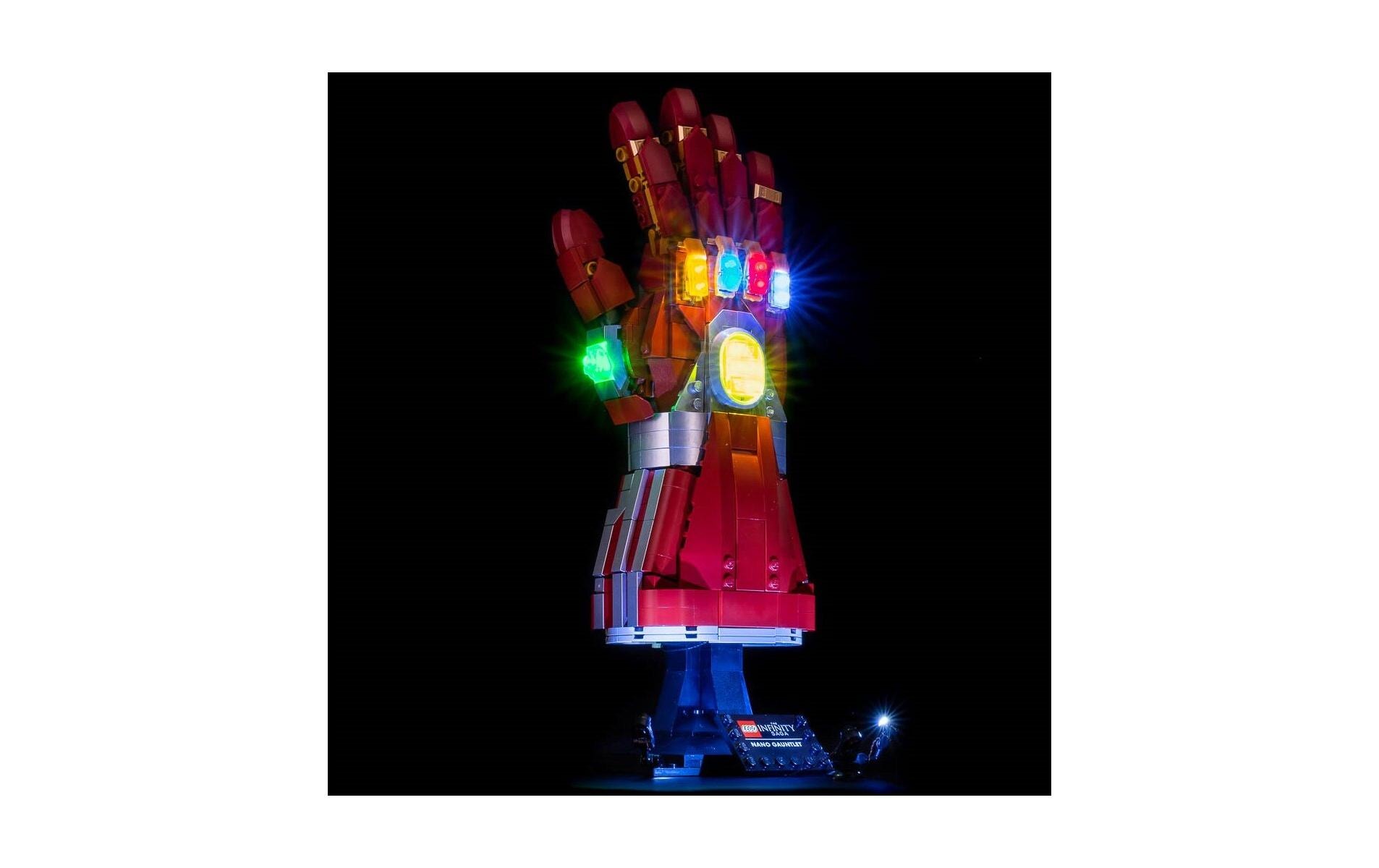 Light My Bricks LED-Licht-Set für LEGO® Iron Mans Nano Handschuh 76223