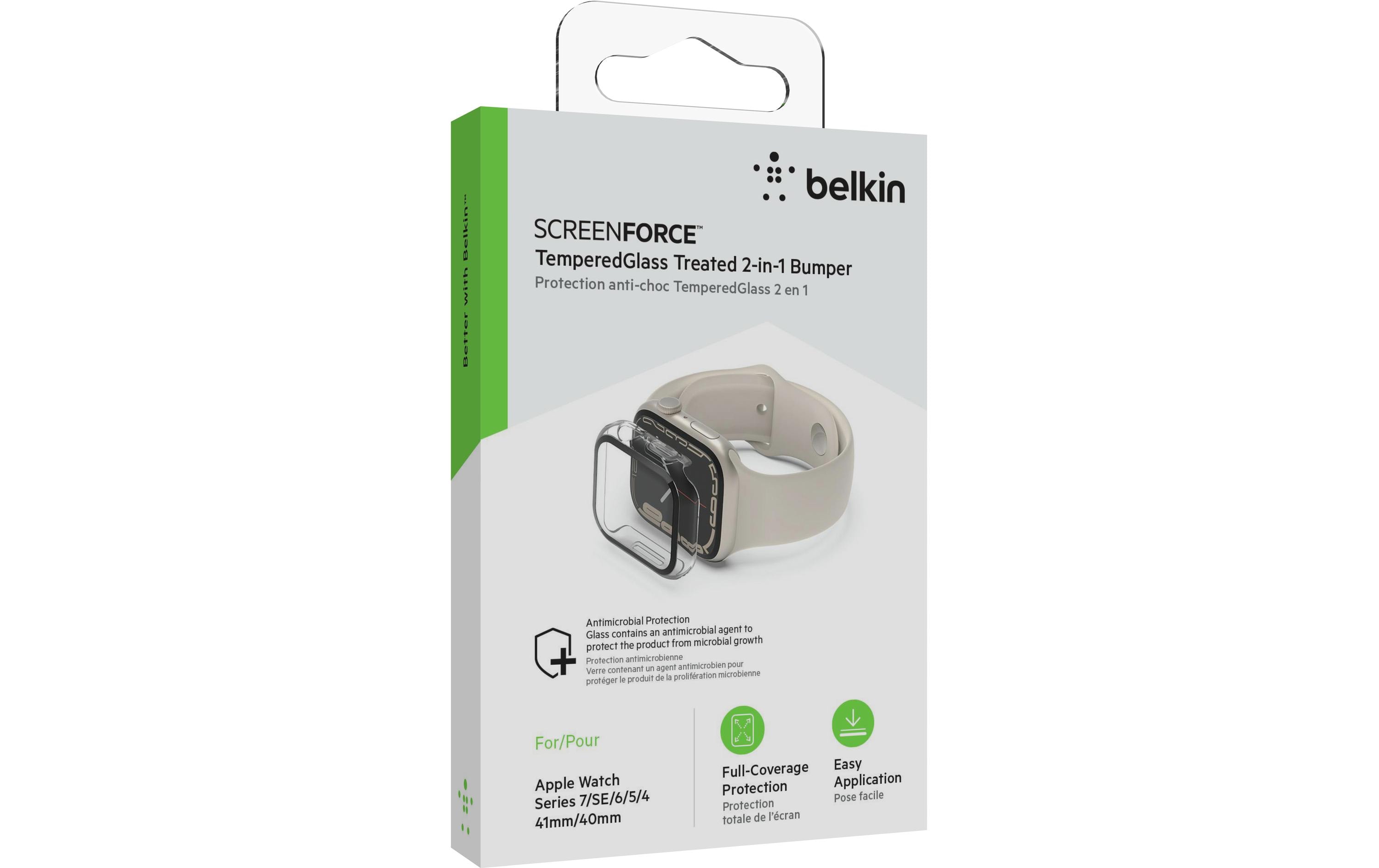 Belkin Displayschutz TemperedCurve 2-in1 Apple Watch 7 Transparent