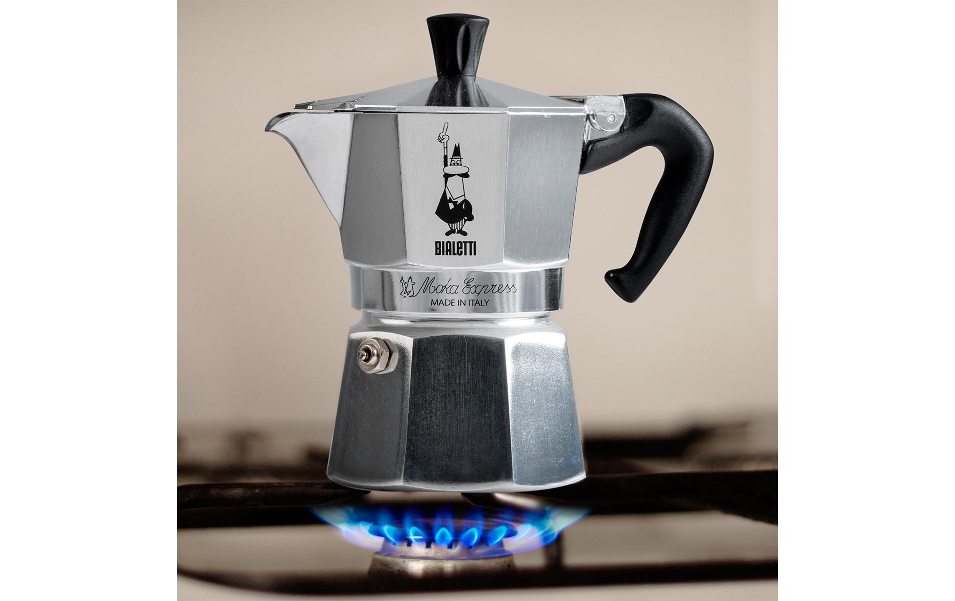 Bialetti Espressokocher Moka Express 12 Tassen, Silber