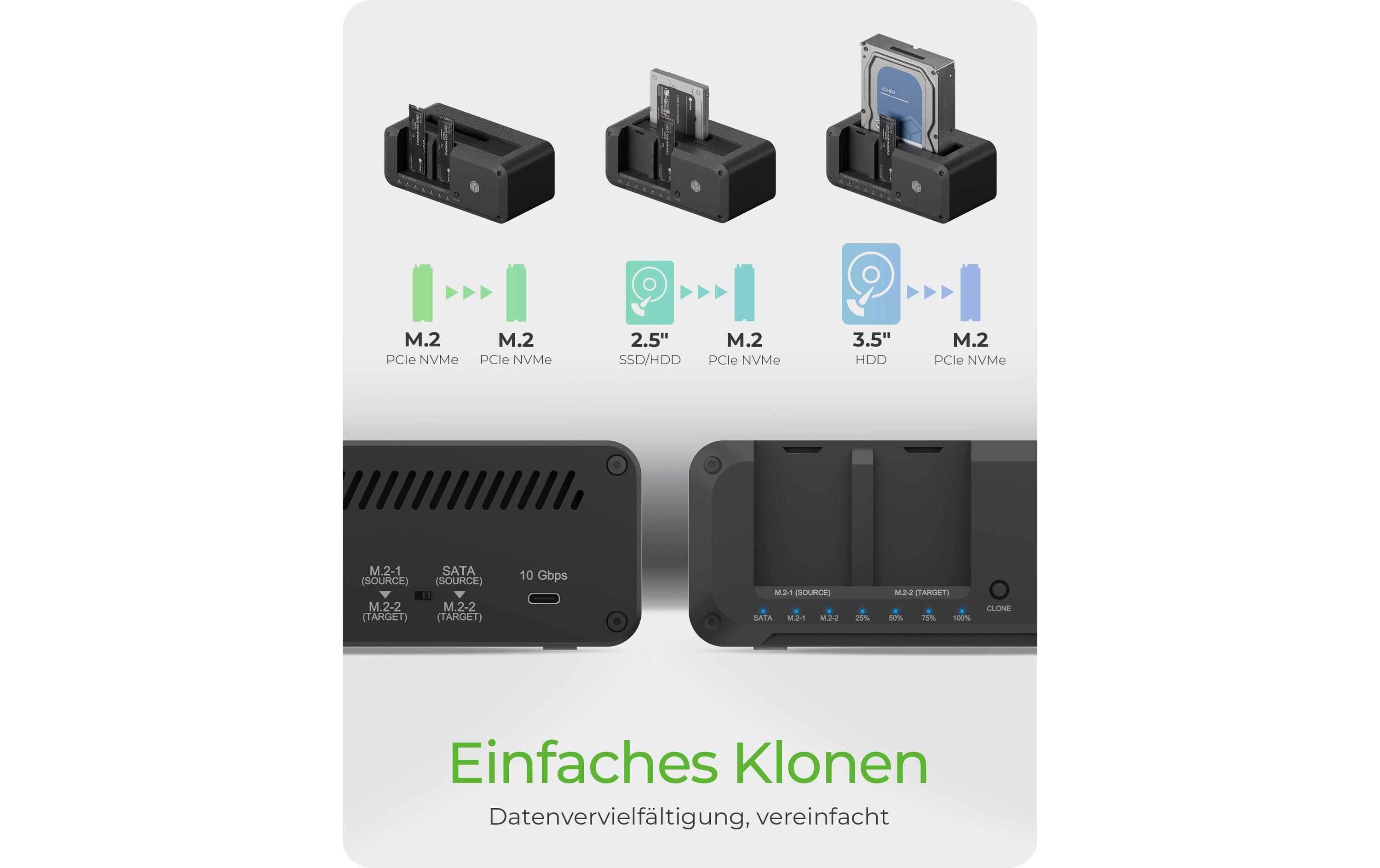 ICY BOX Docking- und Klonstation IB-2924 MSCL-C31