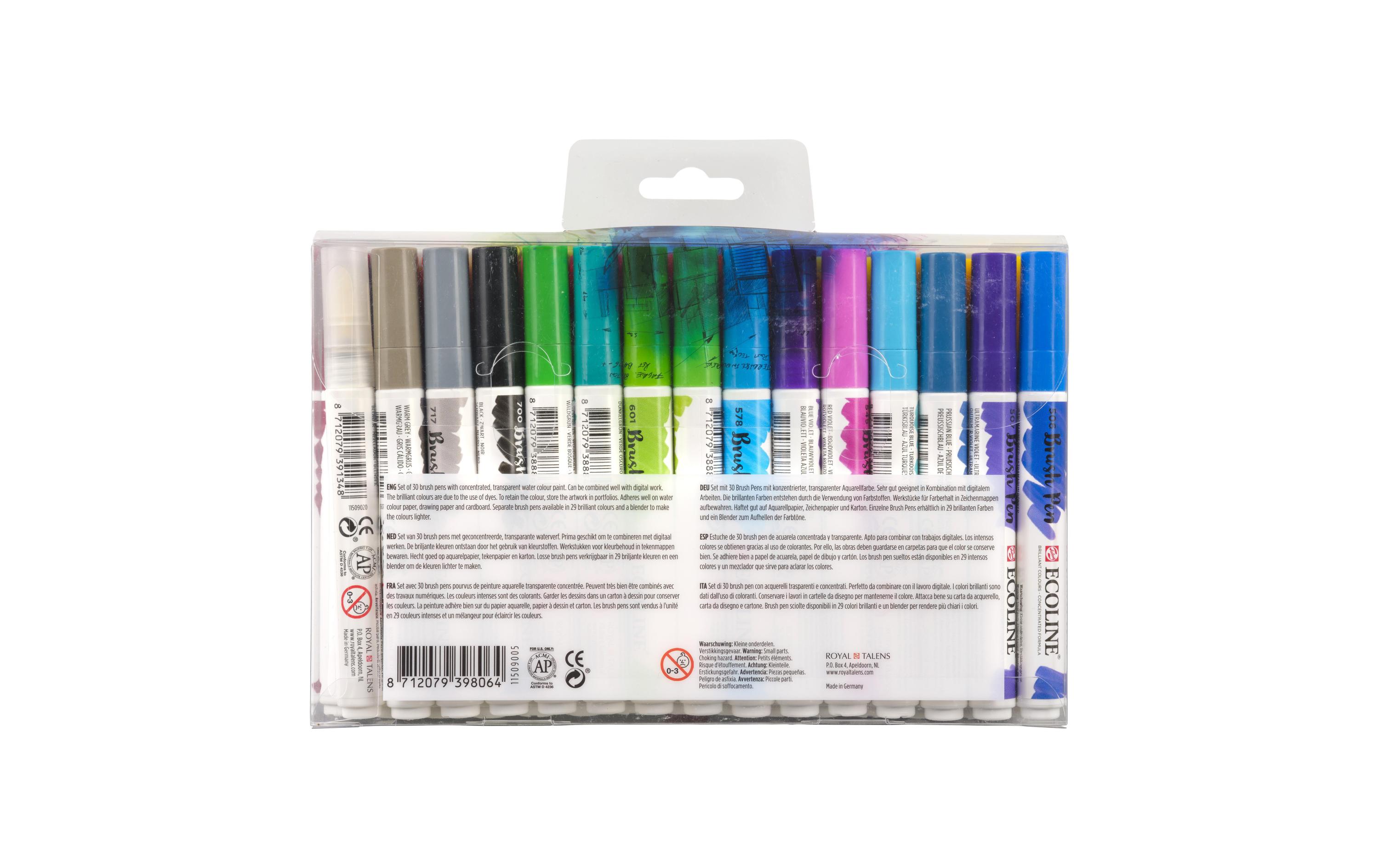 Talens Brushpen Ecoline Basic 30er Set