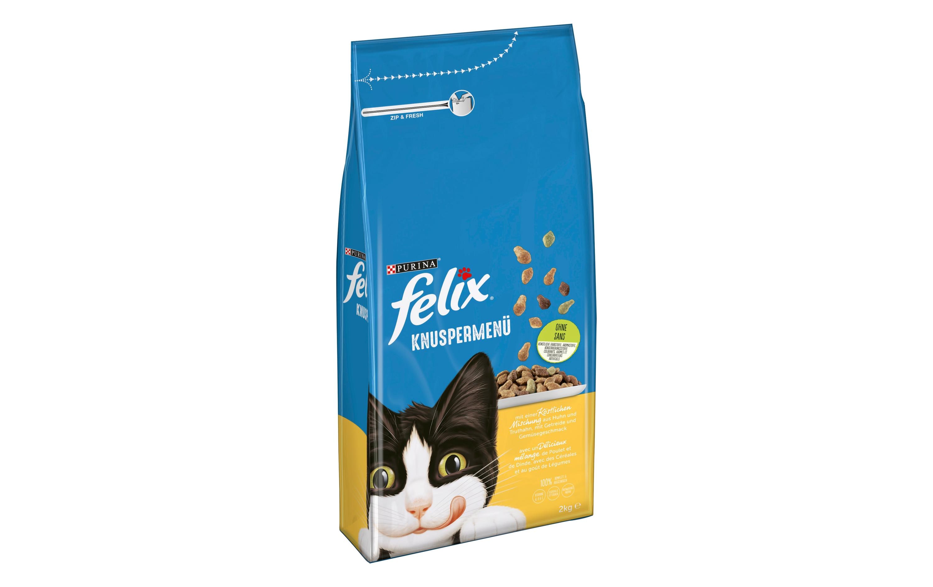 Felix Trockenfutter Knuspermenü Geflügel, 2 kg