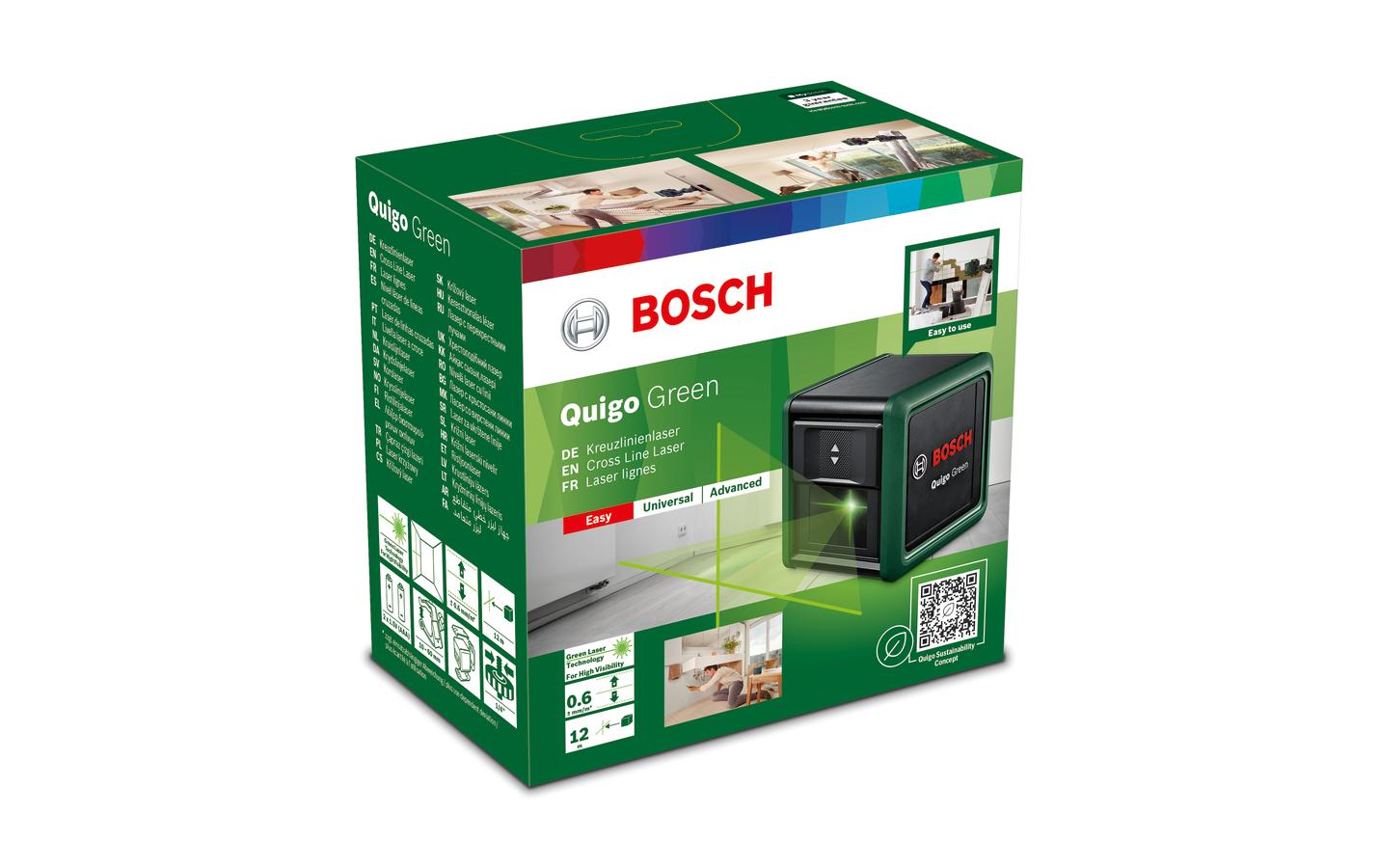 Bosch Kreuzlinien-Laser Quigo Green 12 m