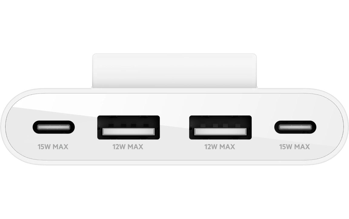 Belkin USB-Hub 4-Port USB Charge Weiss