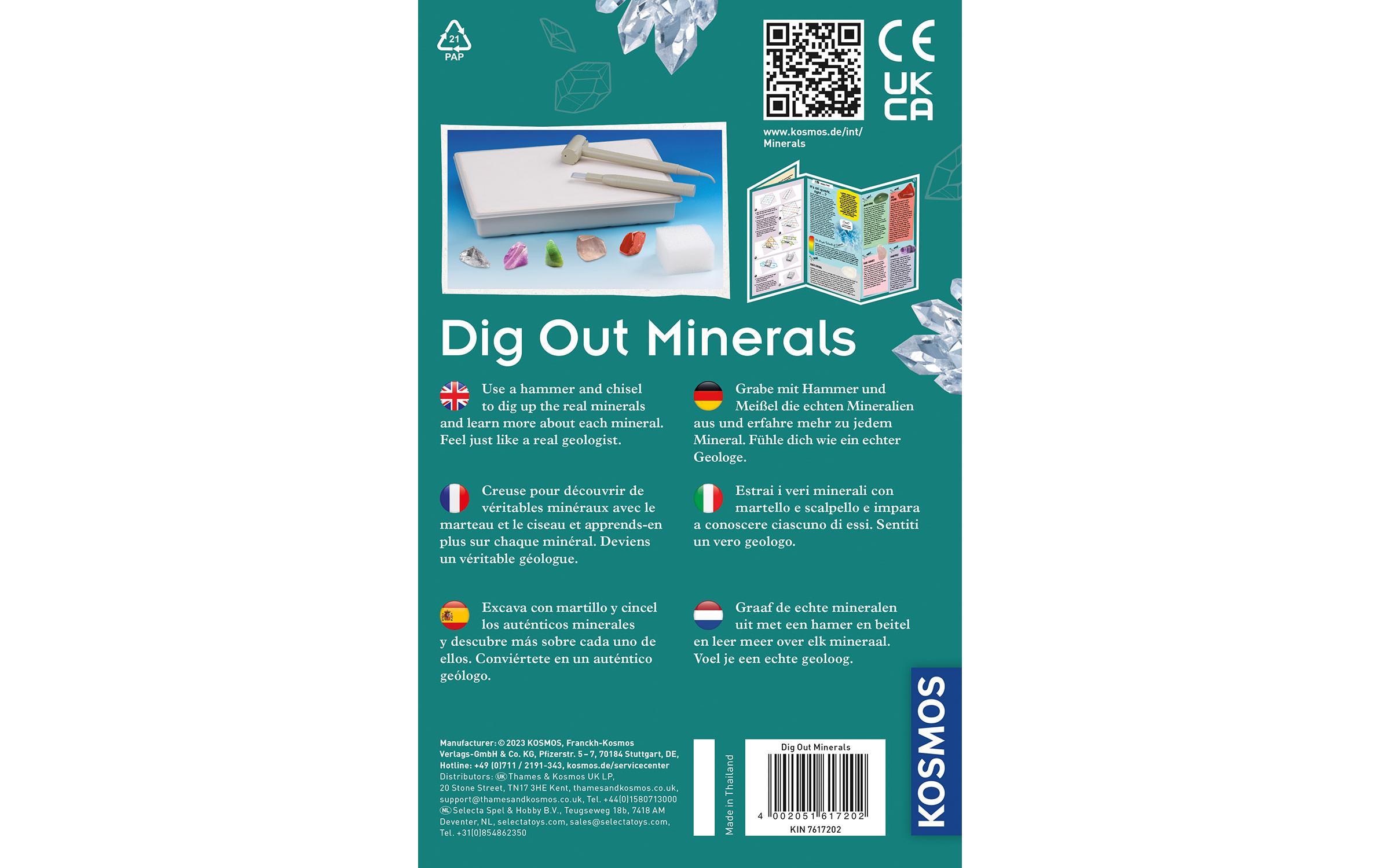 Kosmos Experimentierkasten Dig Out Minerals Multilingual