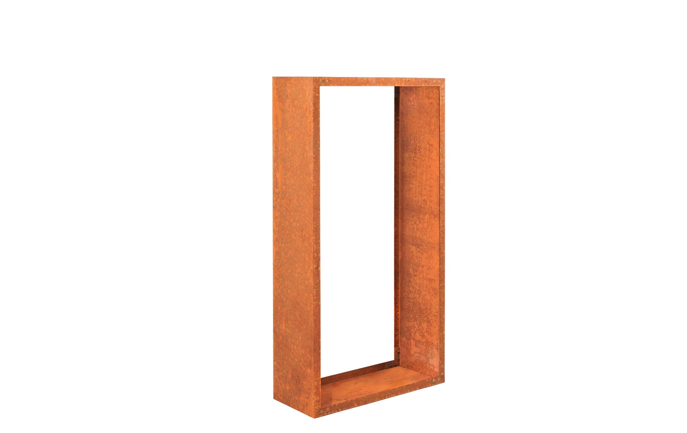 Innovesta Holzregal Corten, 120 x 35 x 170 cm, Rostbraun