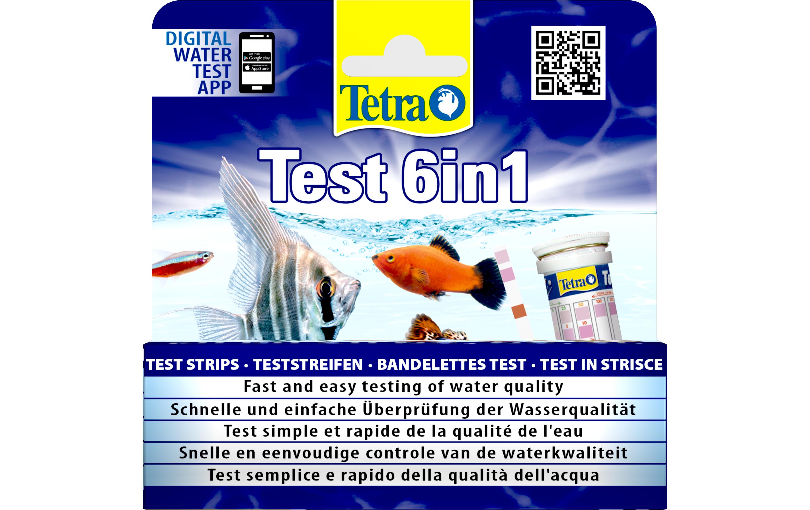 Tetra Wasserpflege Test 6 in 1, 25 Streifen