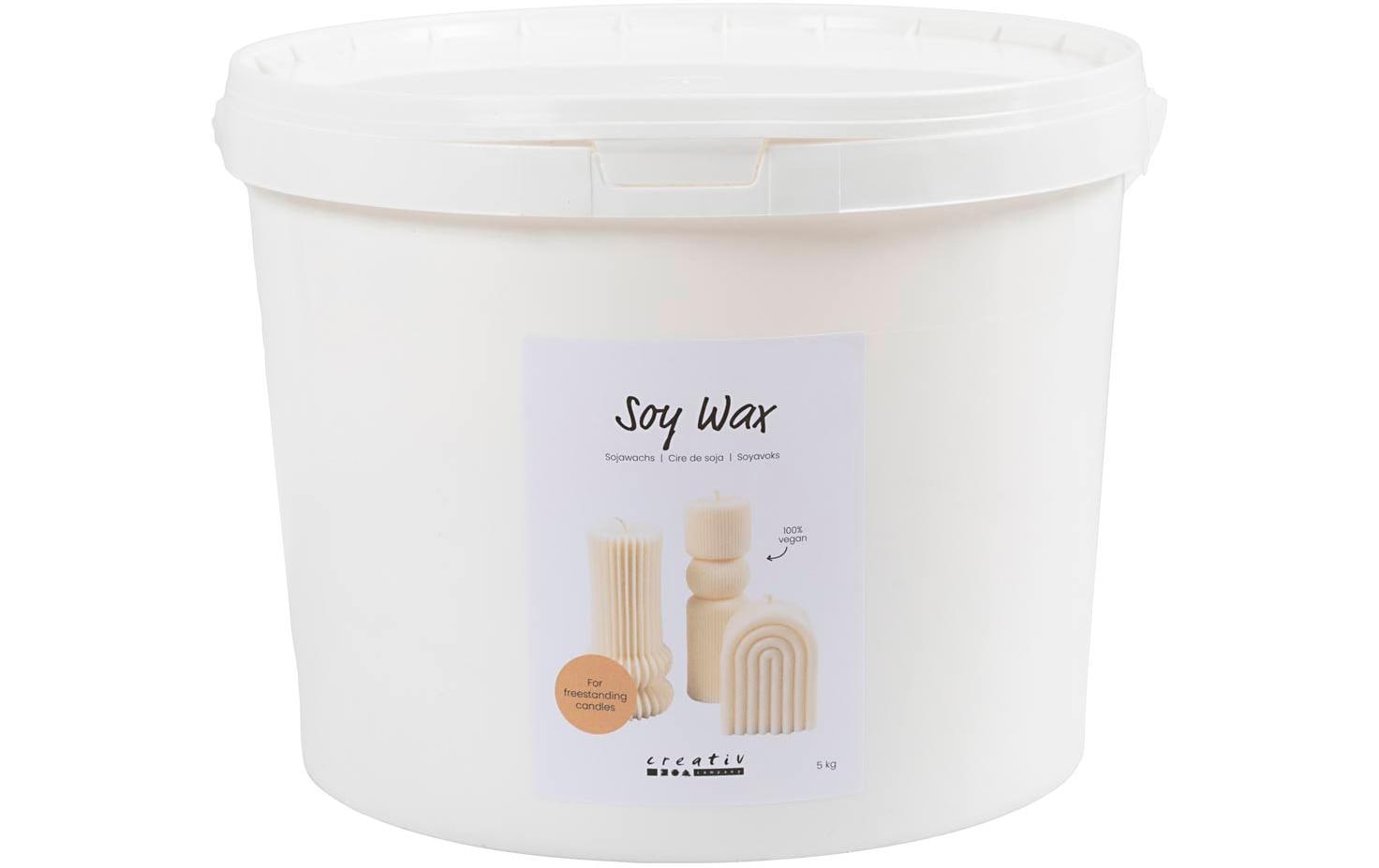 Creativ Company Wachs Soja Flocken, Creme, 5 kg