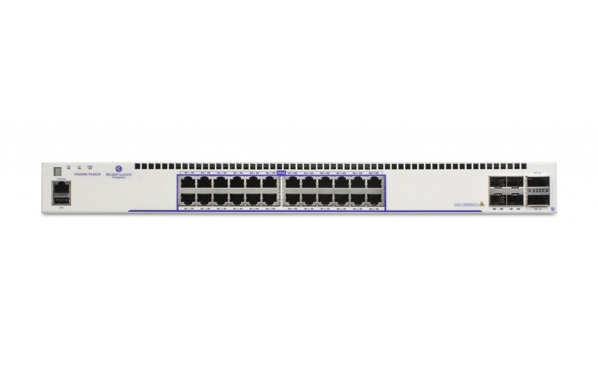 Alcatel-Lucent PoE++ Switch OmniSwitch OS6560-P24Z24 26 Port