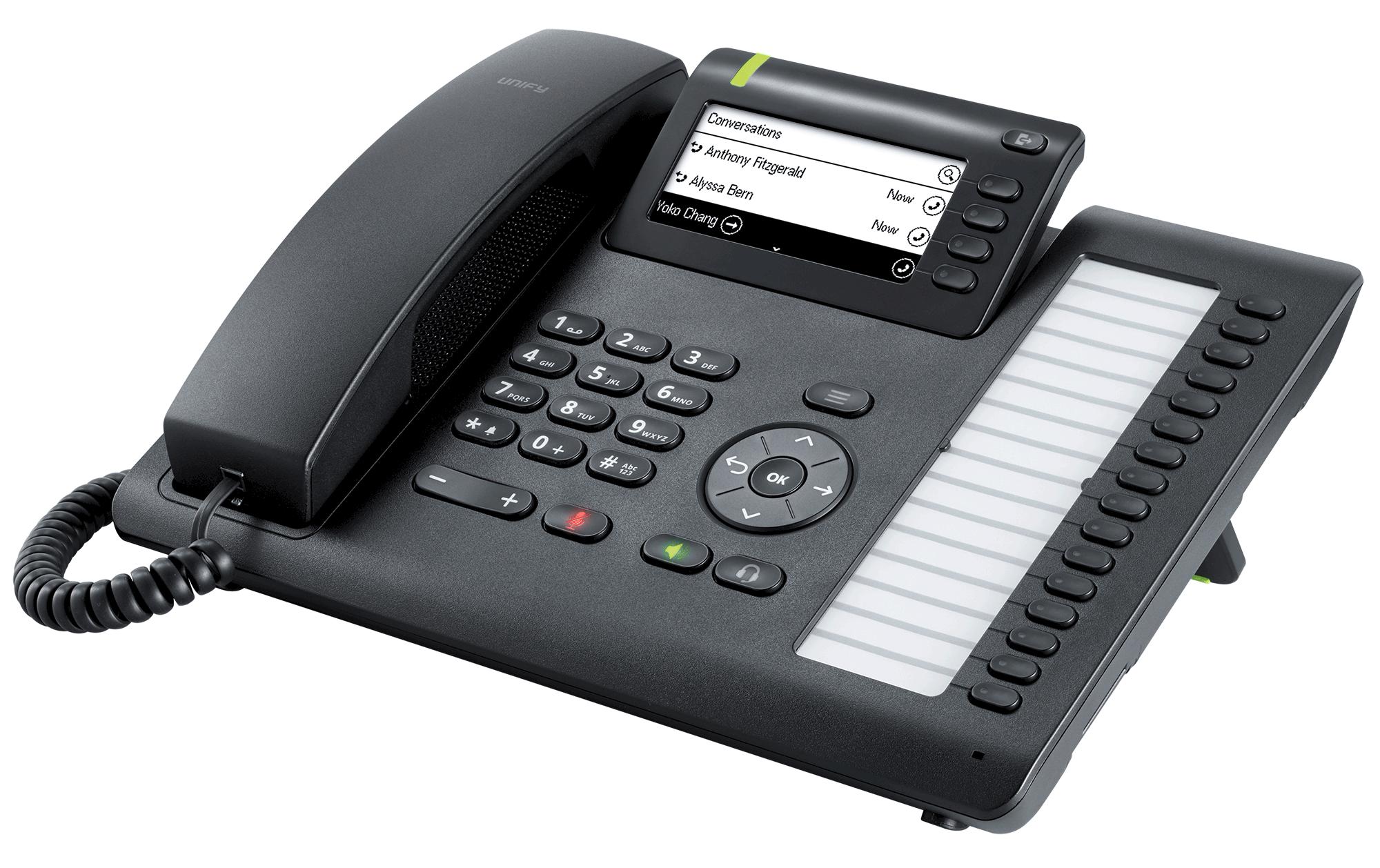 UNIFY SIP Tischtelefon CP400 Schwarz