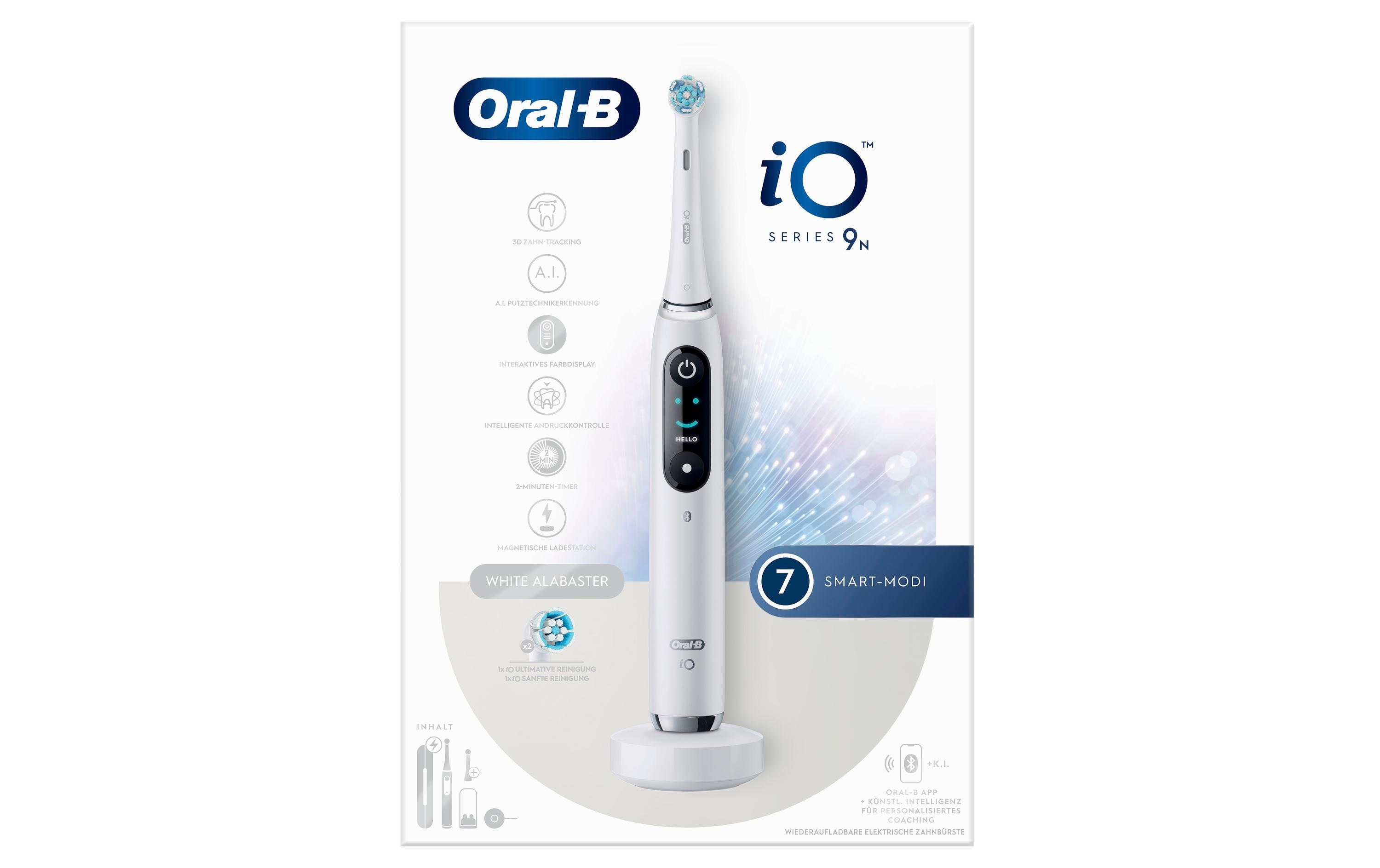 Oral-B Mikrovibrationszahnbürste iO Series 9N White Alabaster