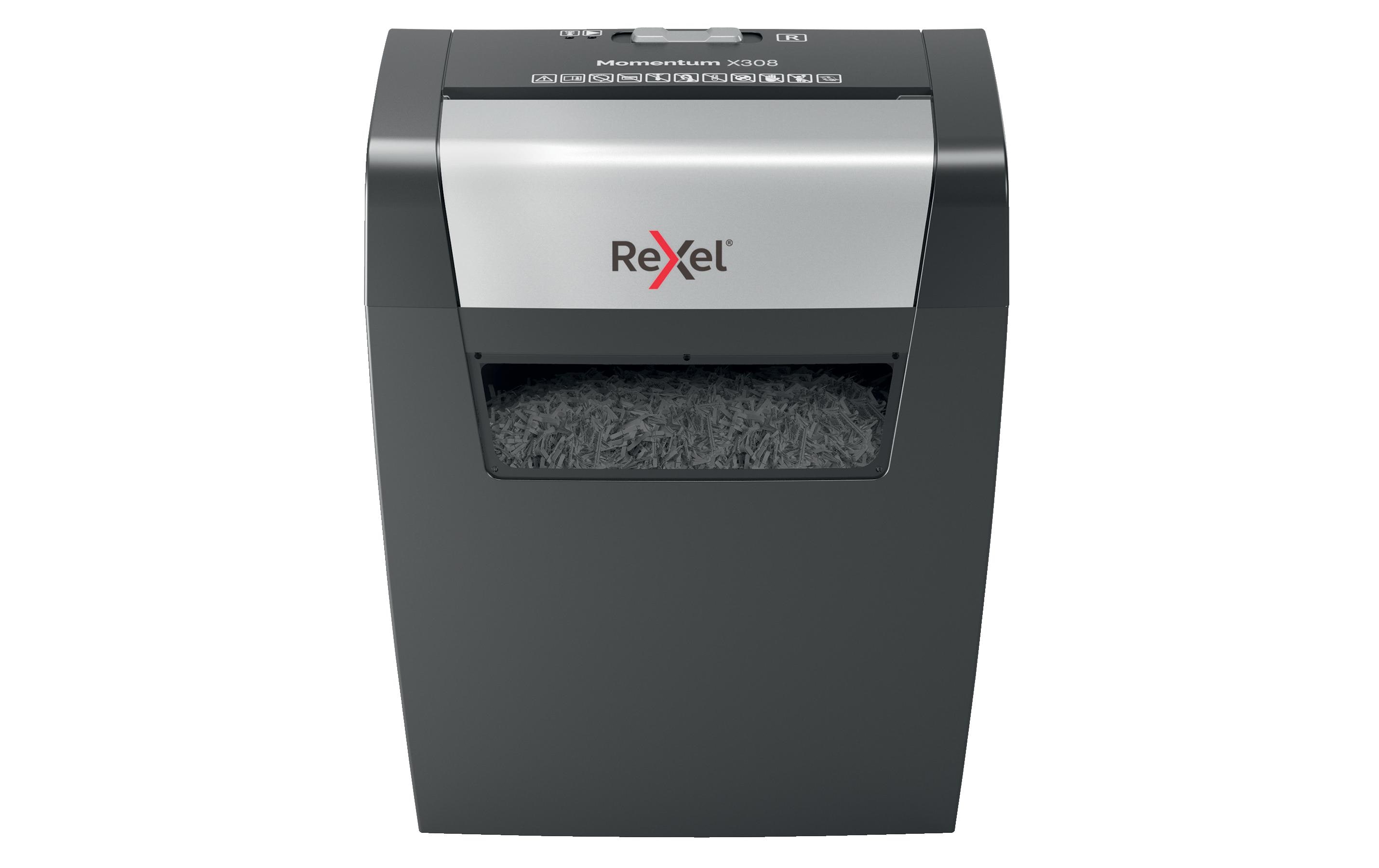 Rexel Aktenvernichter Momentum X308 P-3, 8 Seiten