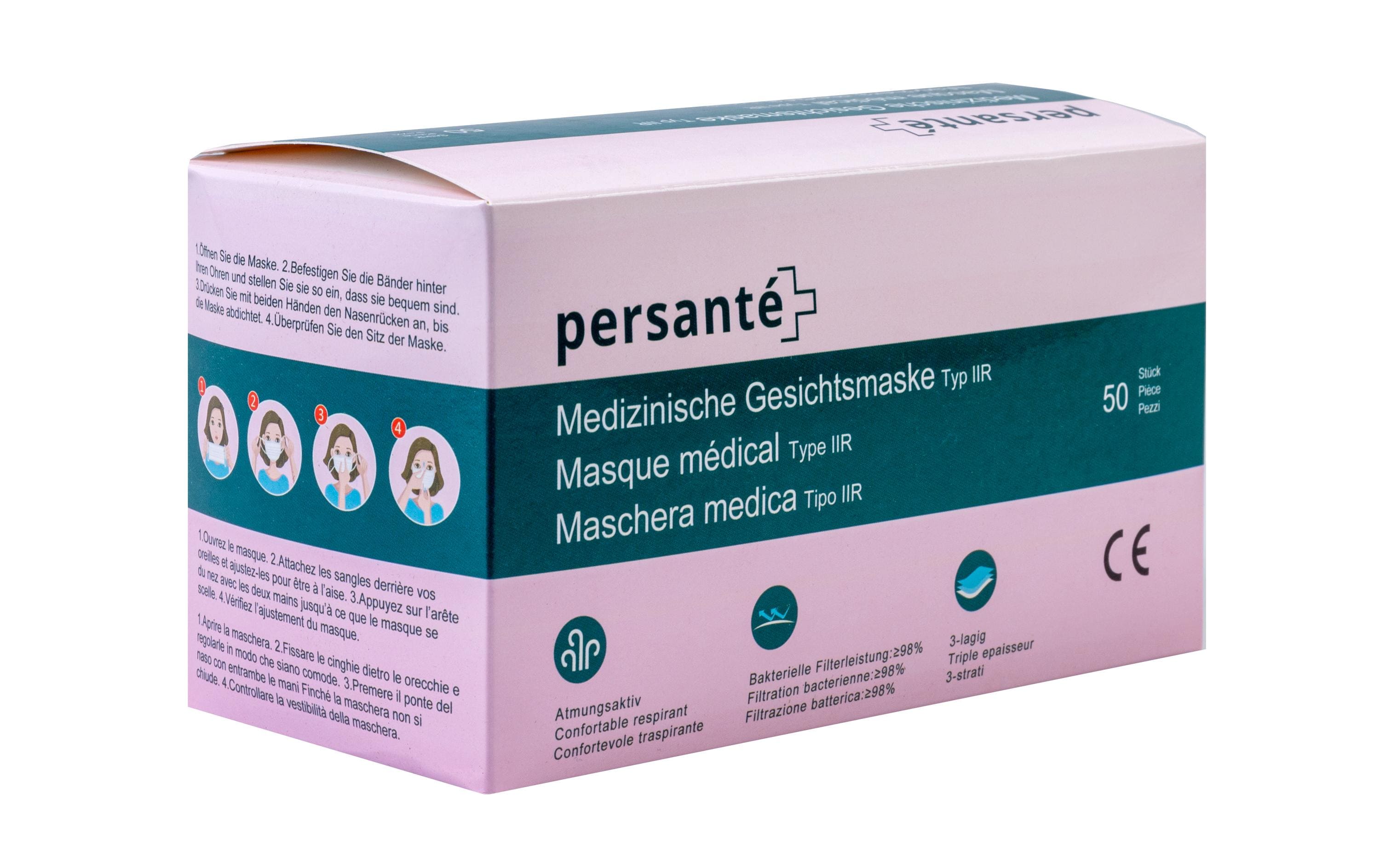 Persanté Hygienemaske Persanté Typ IIR, 50 Stück