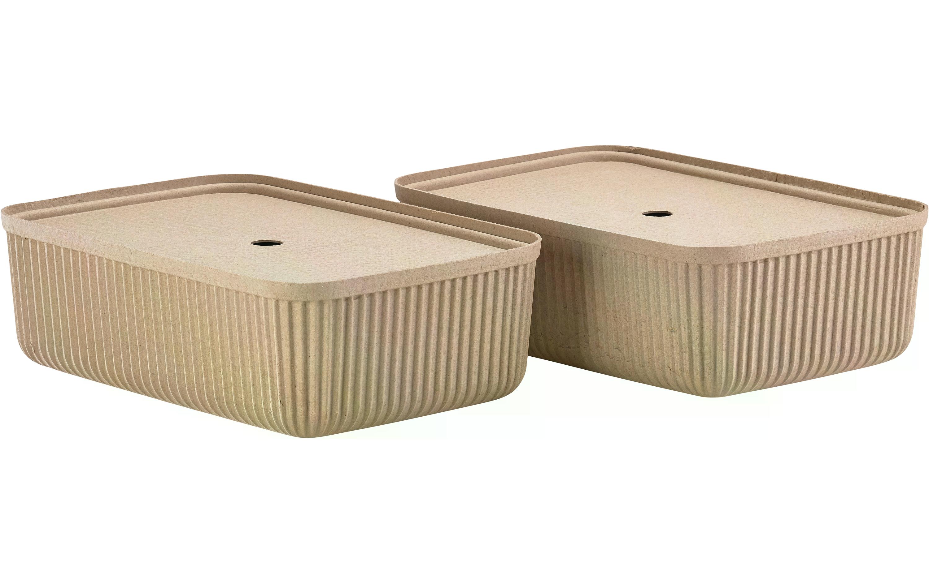 Zone Denmark Aufbewahrungsbox Pulp L 2 Stück, Beige