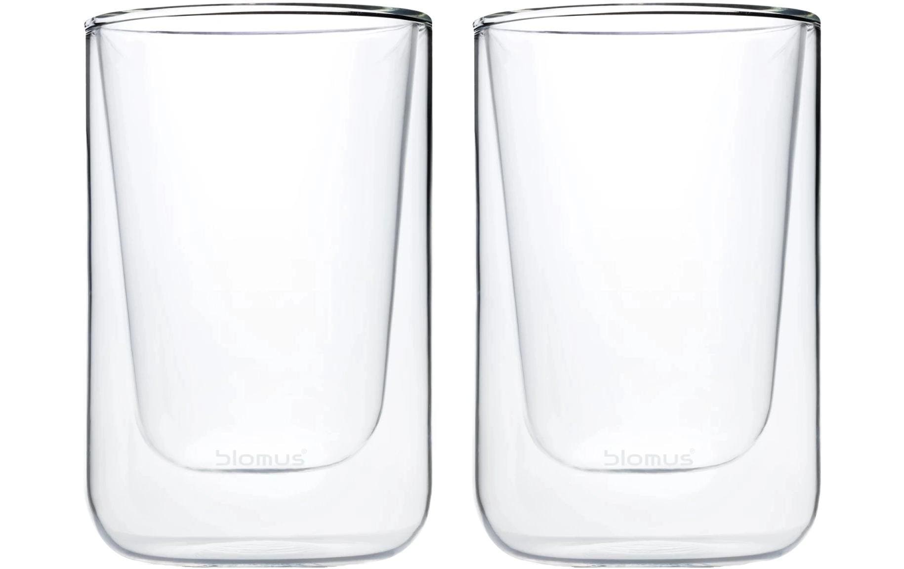 Blomus Cappuccino Becher Nero 250 ml, 2 Stück, Transparent