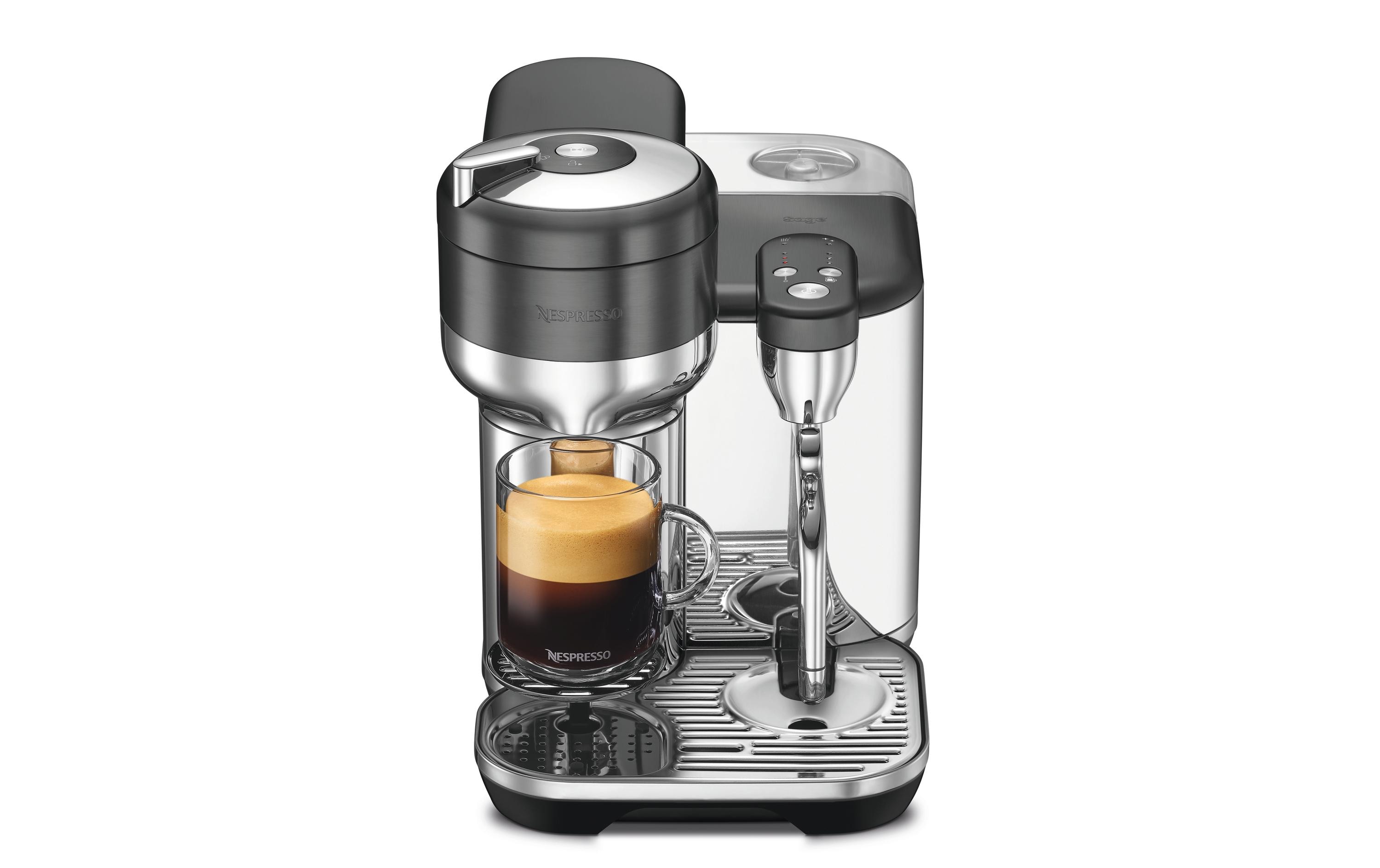 Sage Kaffeemaschine Nespresso Vertuo Creatista Black Steel