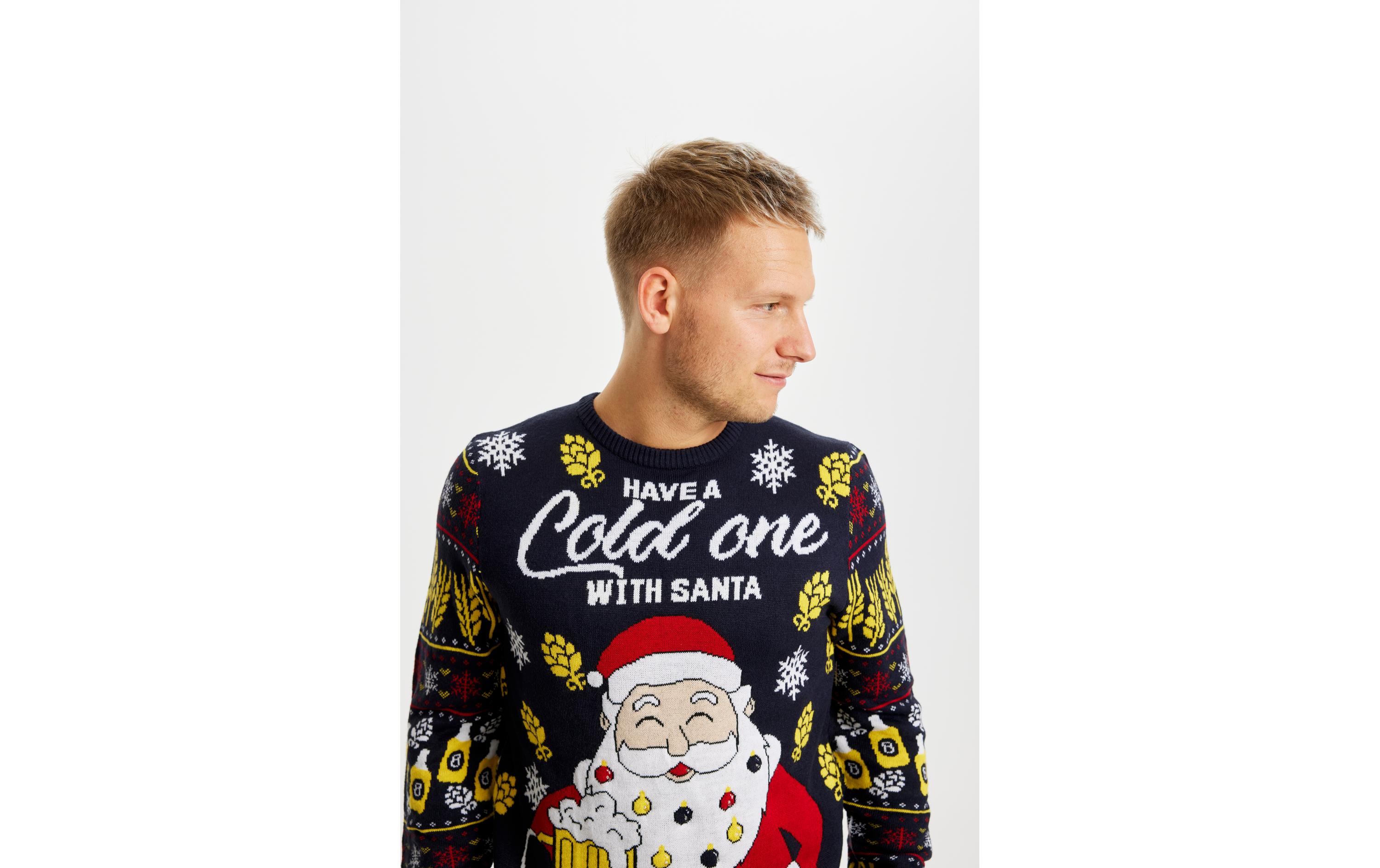 Christmas Sweats Have a Cold One With Santa LED S