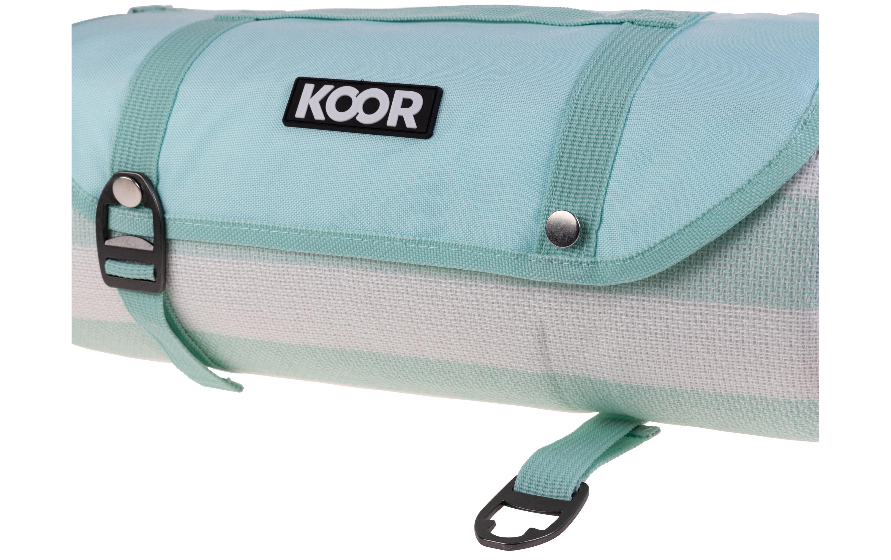 KOOR Picknickdecke Stripes mint 200 x 300 cm