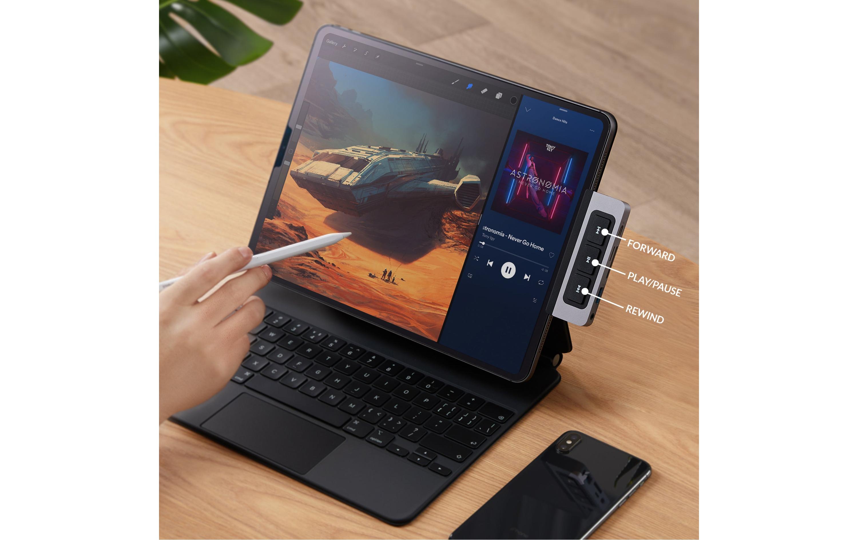 HYPER Dockingstation Hyperdrive 6-in-1 iPad Pro / Air